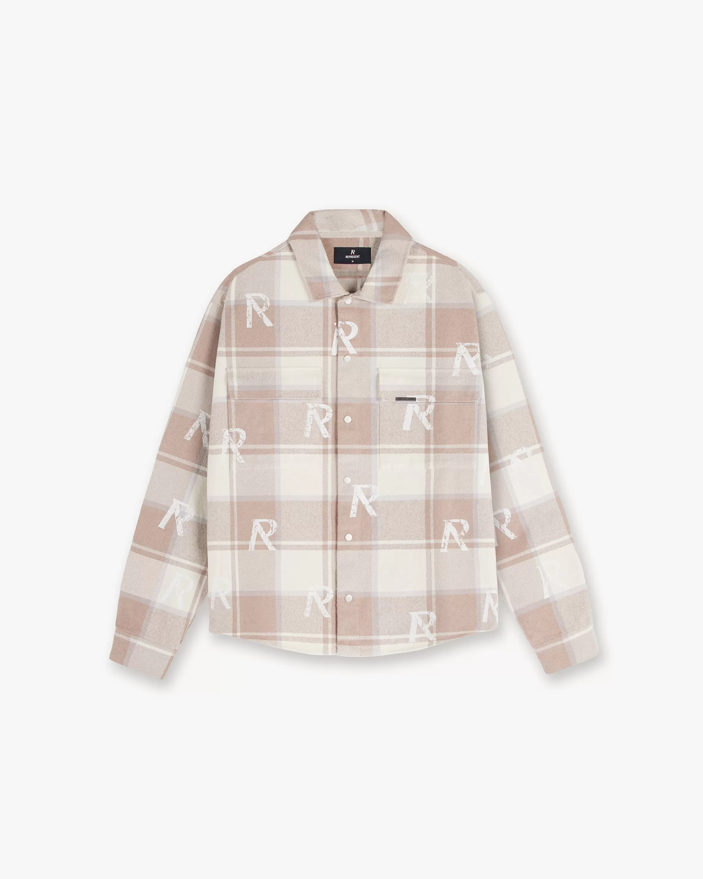 All Over Initial Flannel Shirt -^Represent Best Sale