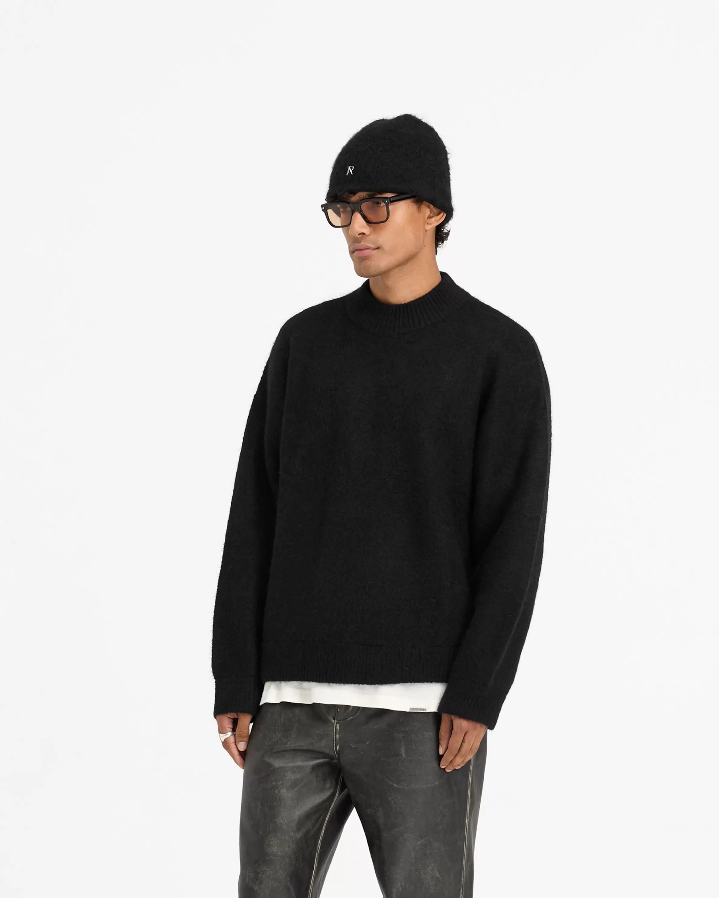 Alpaca Blend Sweater - Jet Black^Represent Sale