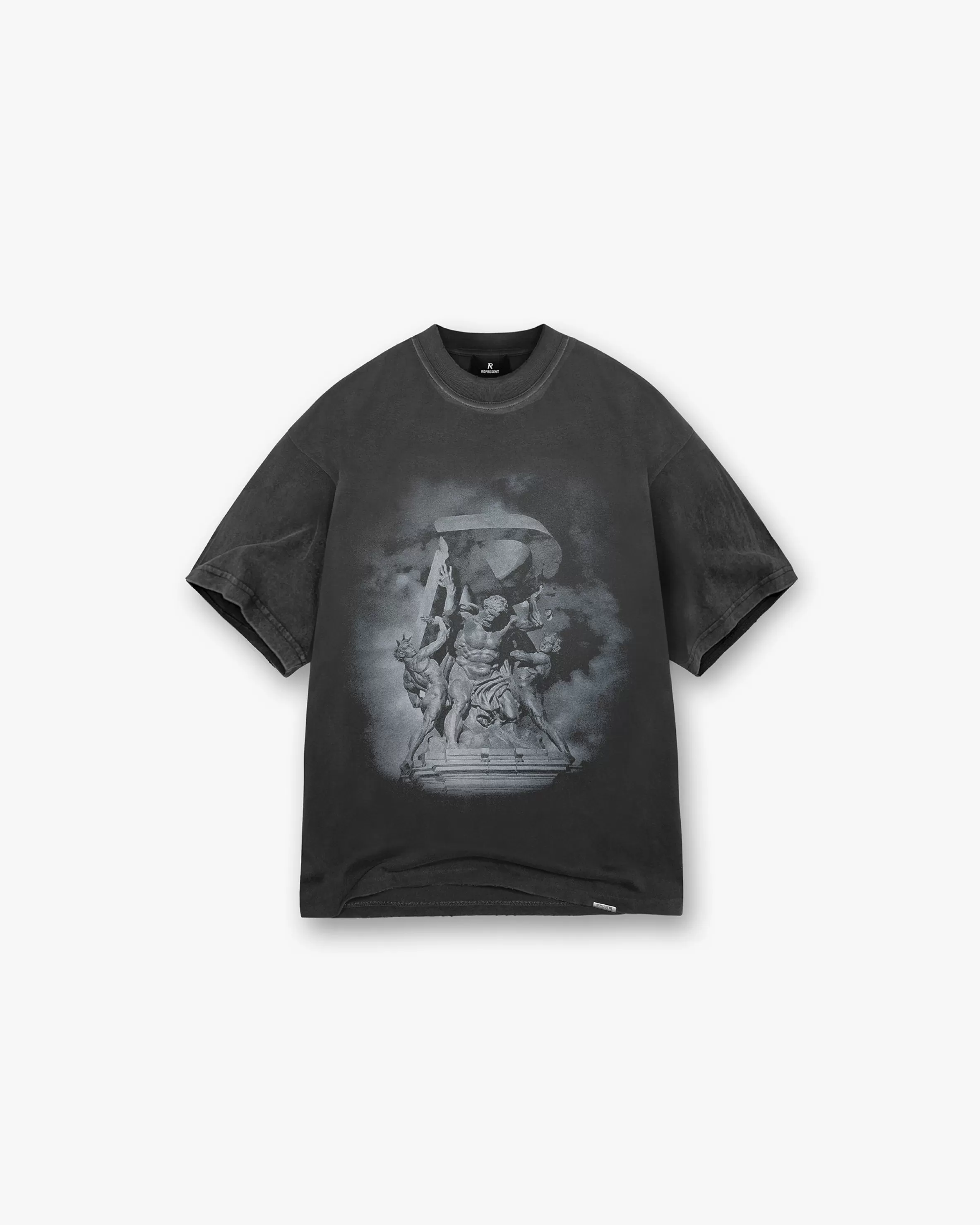 Atlas T-Shirt - Stained Black^Represent Cheap