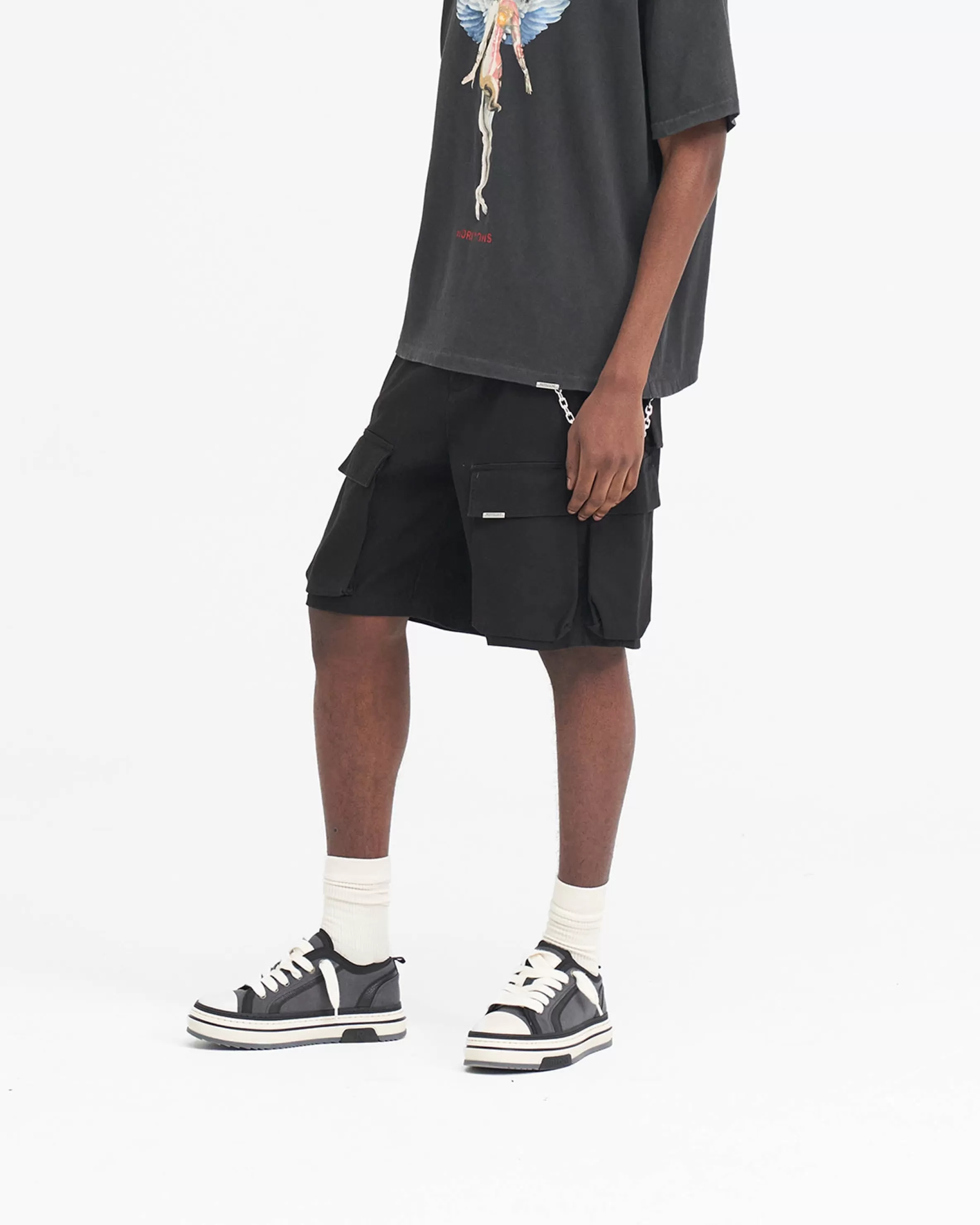 Baggy Cotton Cargo Short -^Represent Online