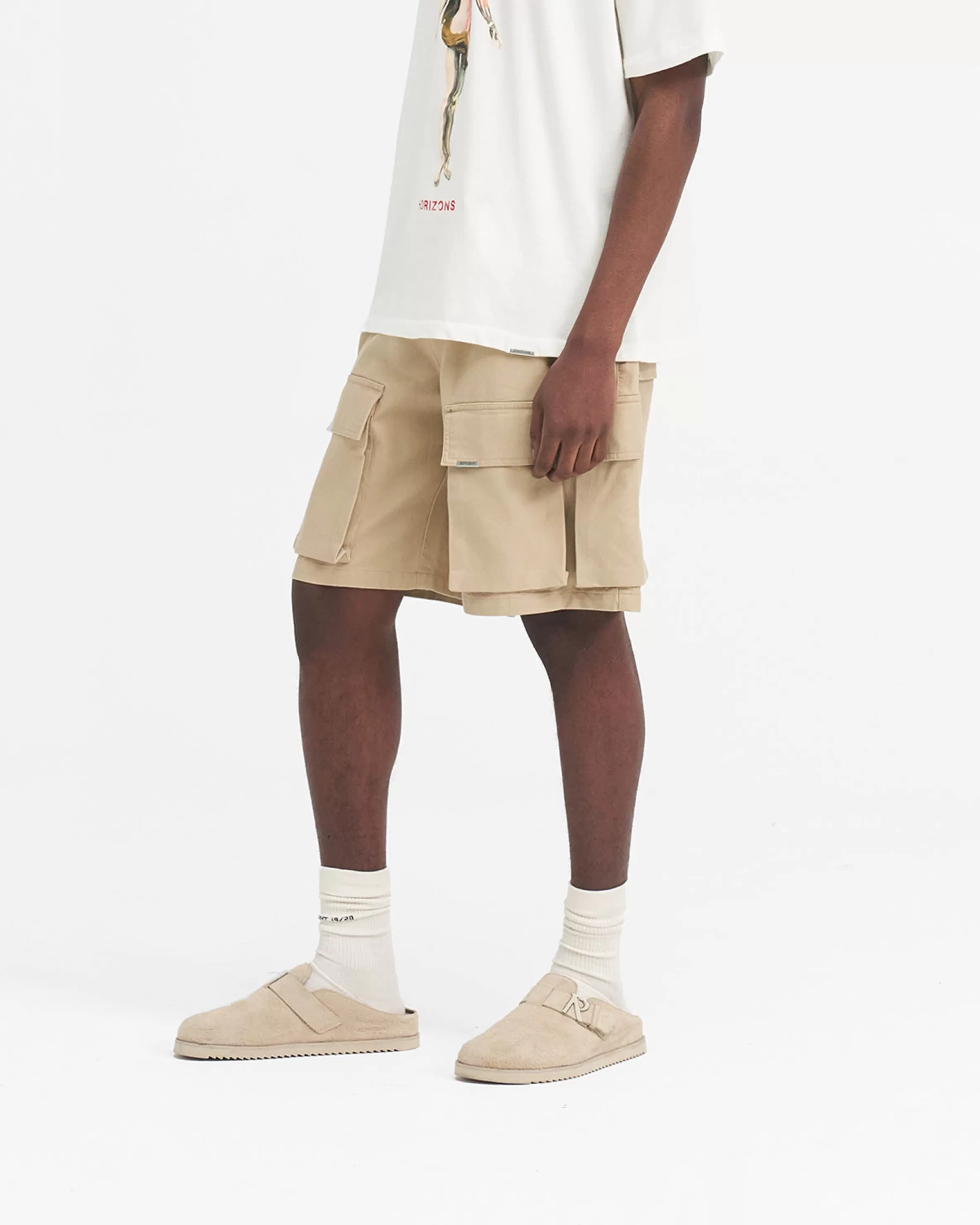 Baggy Cotton Cargo Short -^Represent Cheap