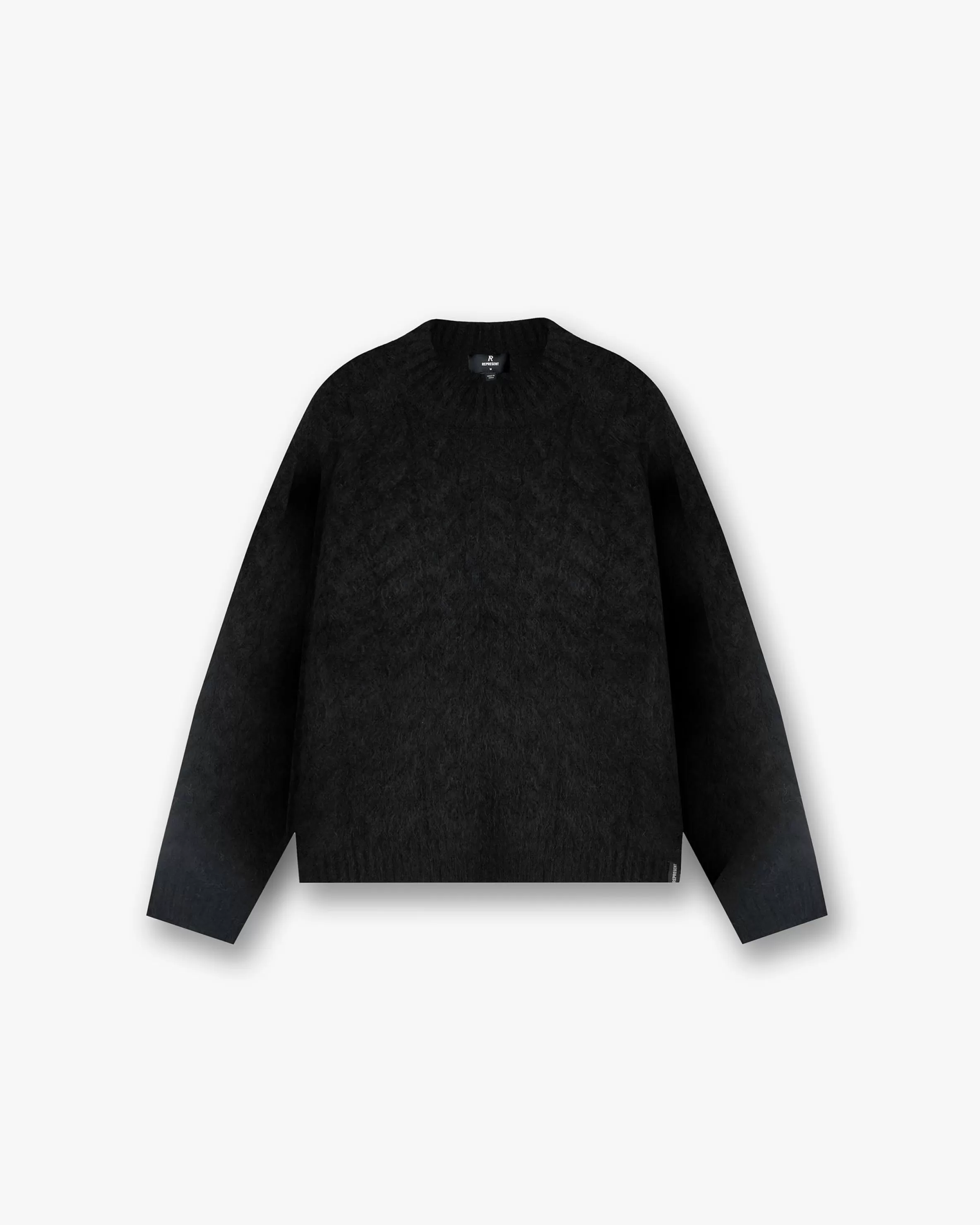 Cable Knit Sweater - Jet Black^Represent Outlet