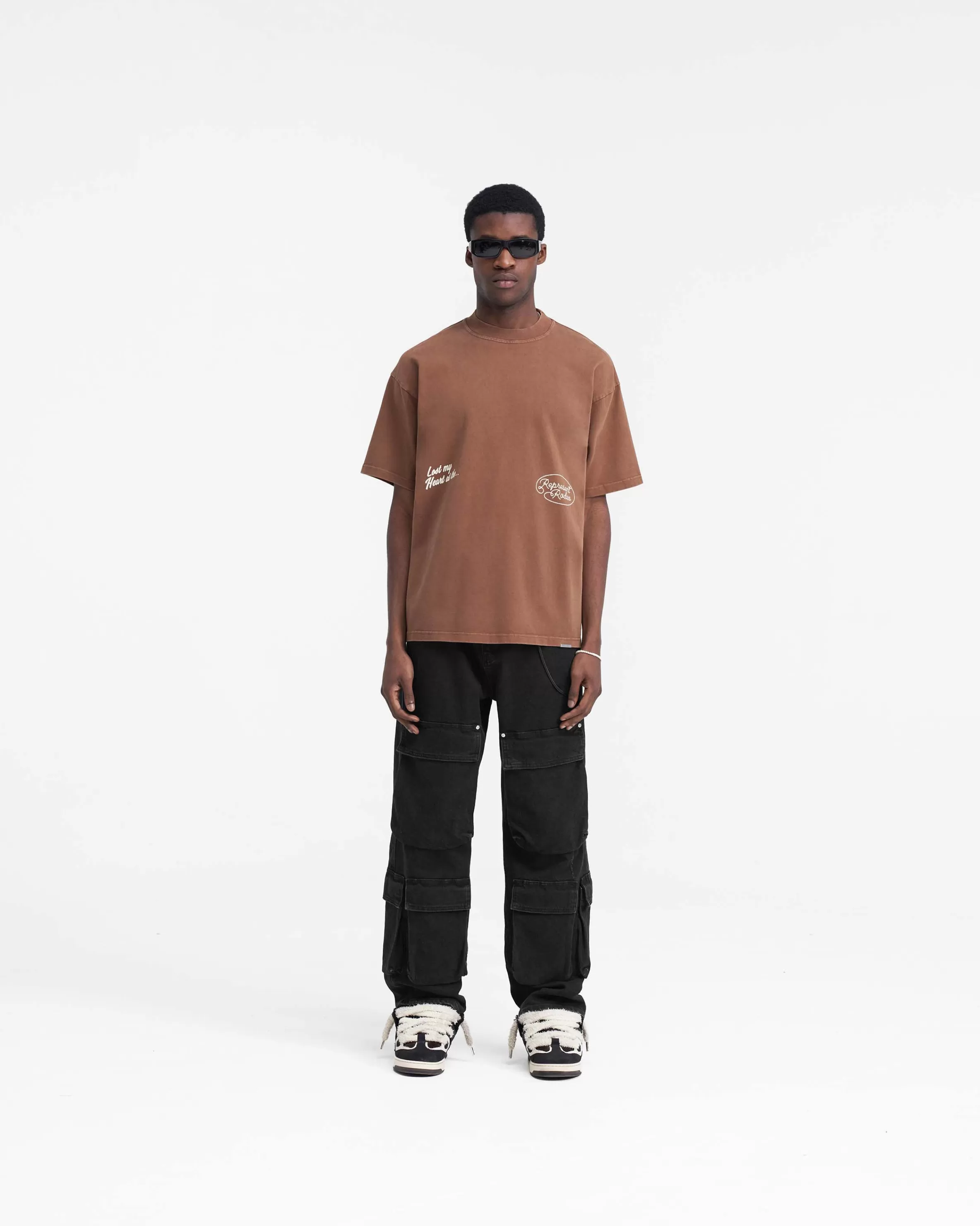 Chain Stitch Rodeo T-Shirt - Vintage Brown^Represent Sale
