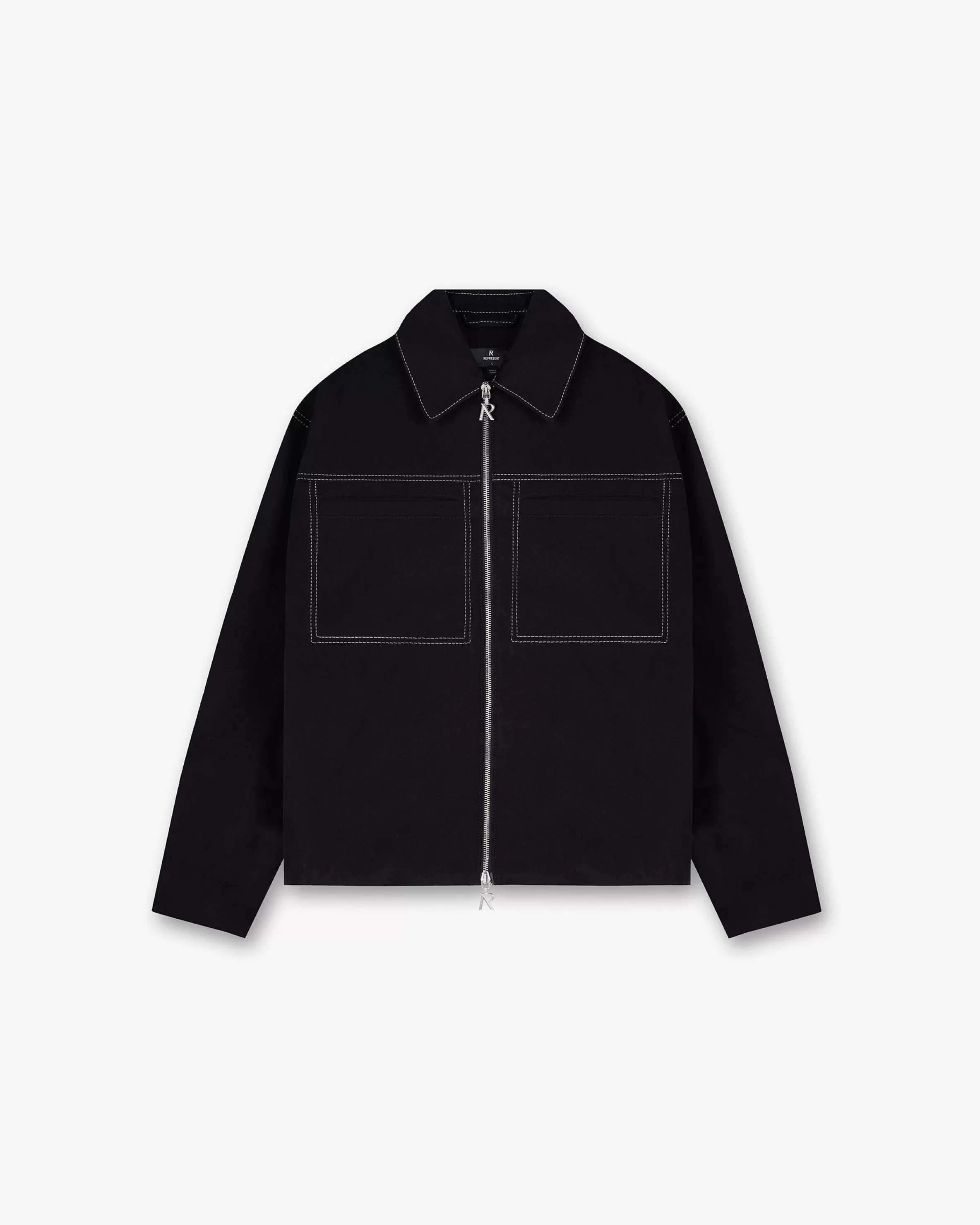 Contrast Stitch Smart Jacket - Jet Black^Represent Best