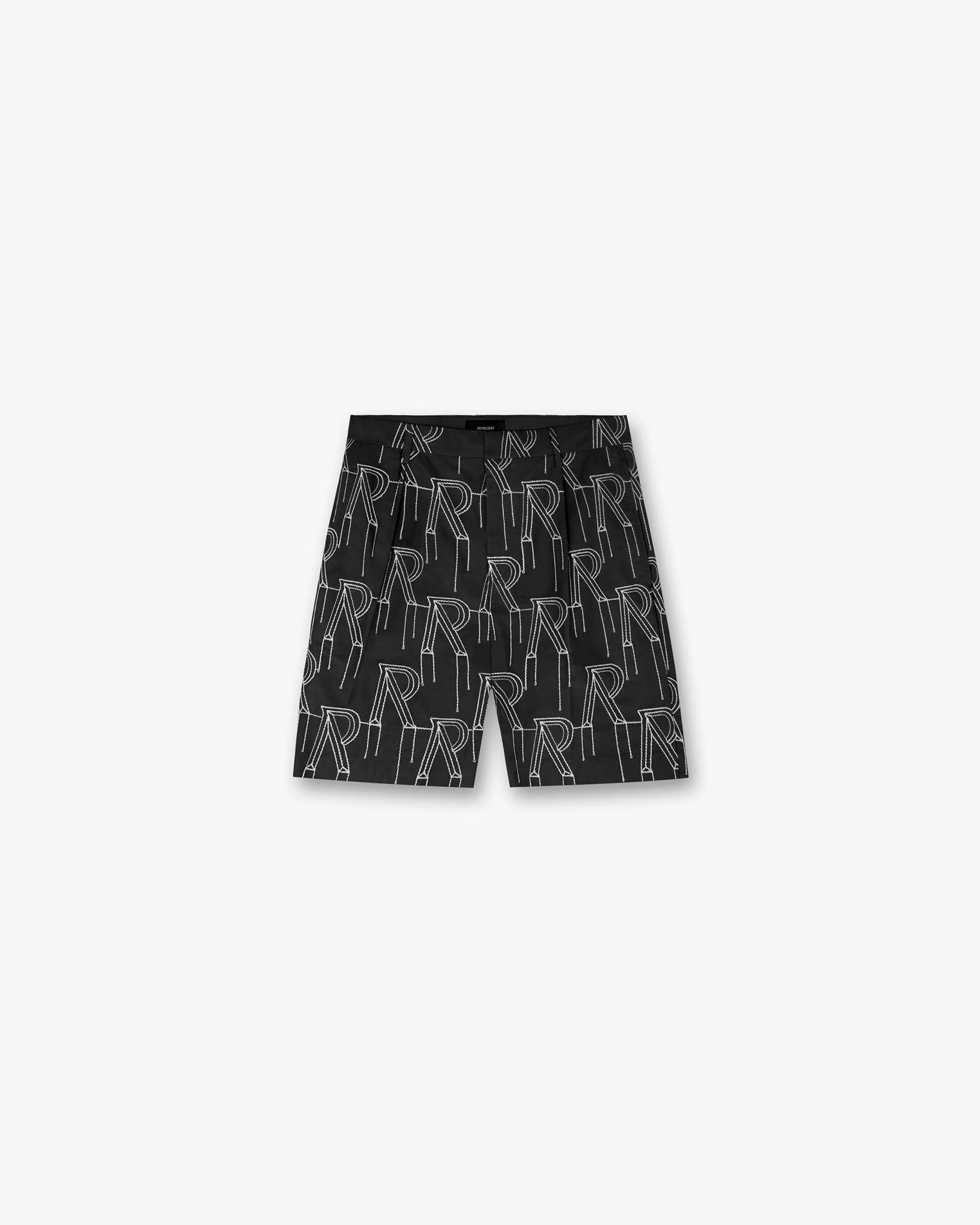 Embroidered Initial Tailored Short -^Represent Outlet