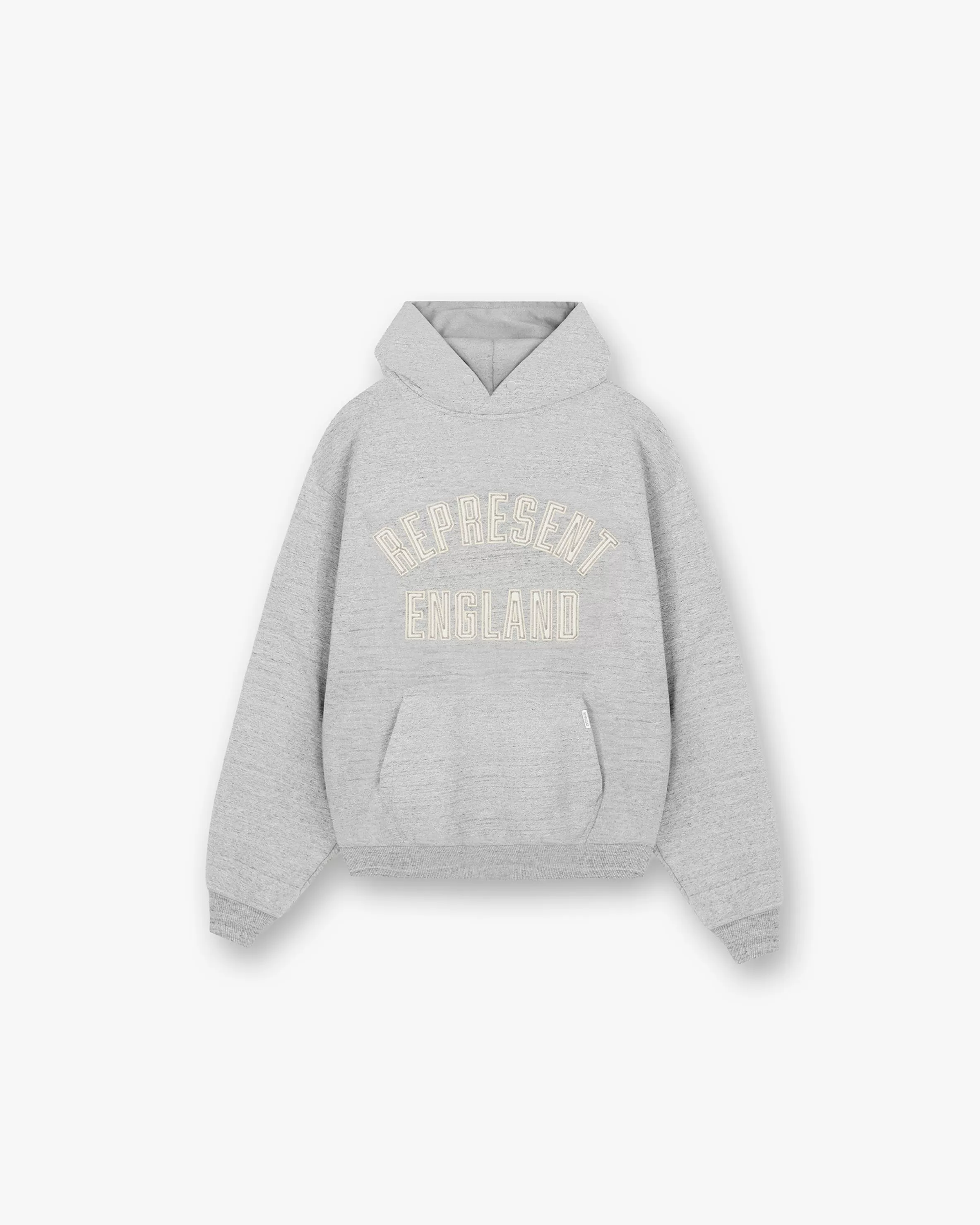 England Applique Hoodie - Grey Marl^Represent Sale