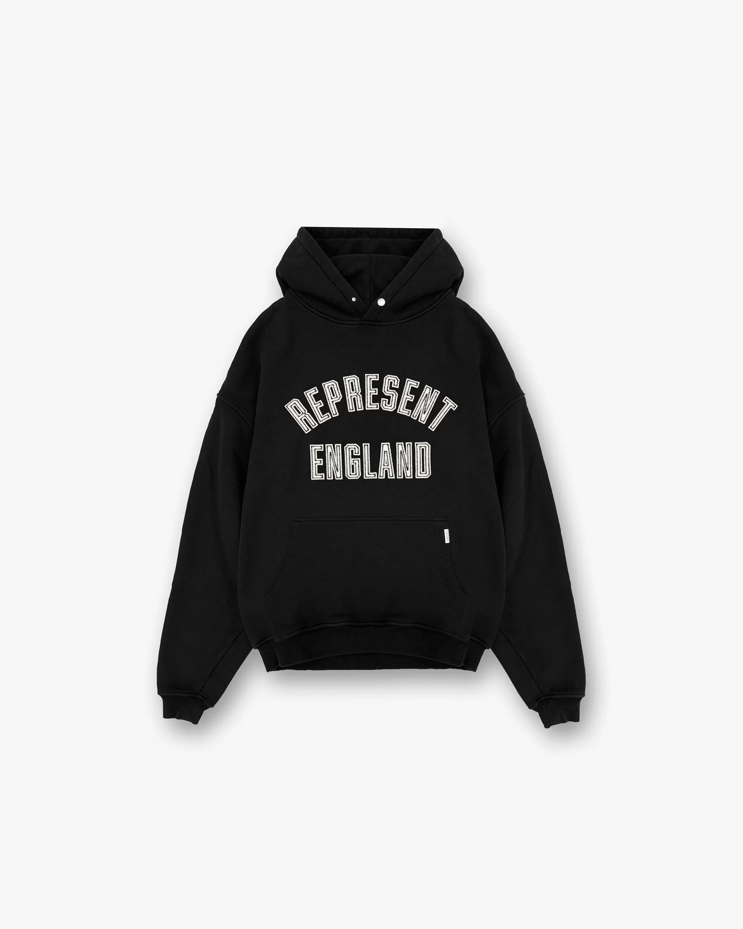 England Applique Hoodie - Jet Black^Represent Cheap