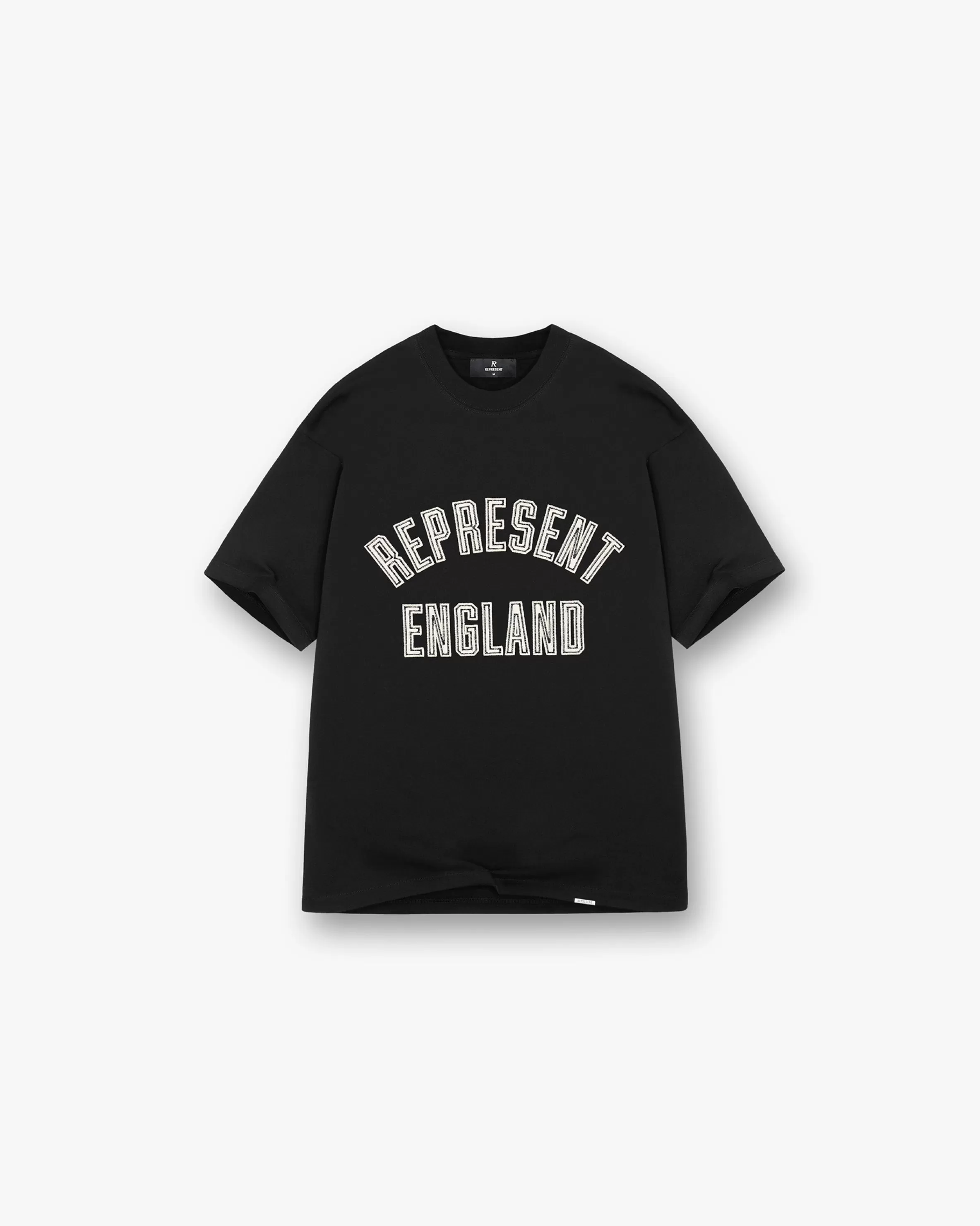 England Applique T-Shirt - Jet Black^Represent Sale