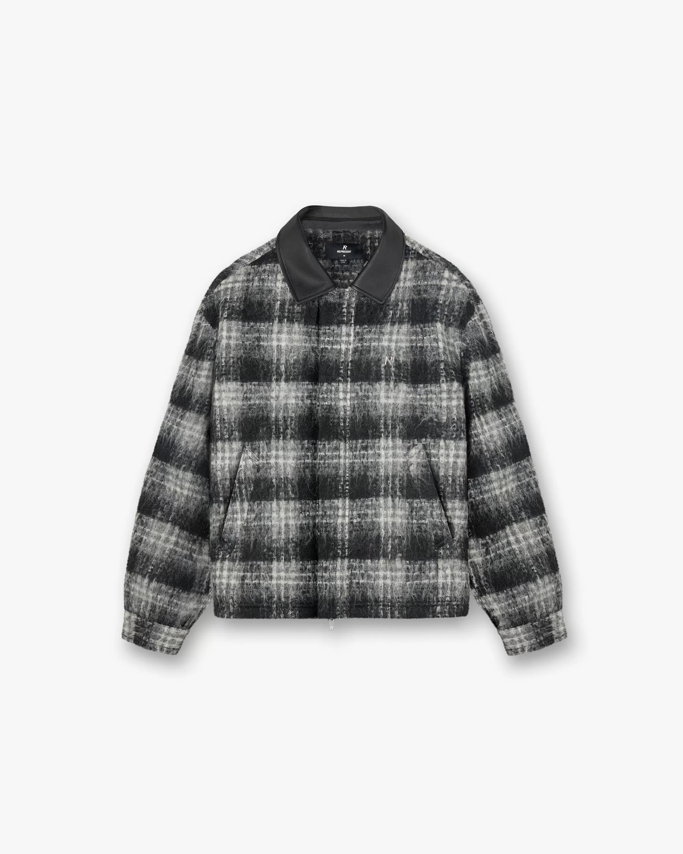 Flannel Check Overshirt - Jet Black^Represent Shop