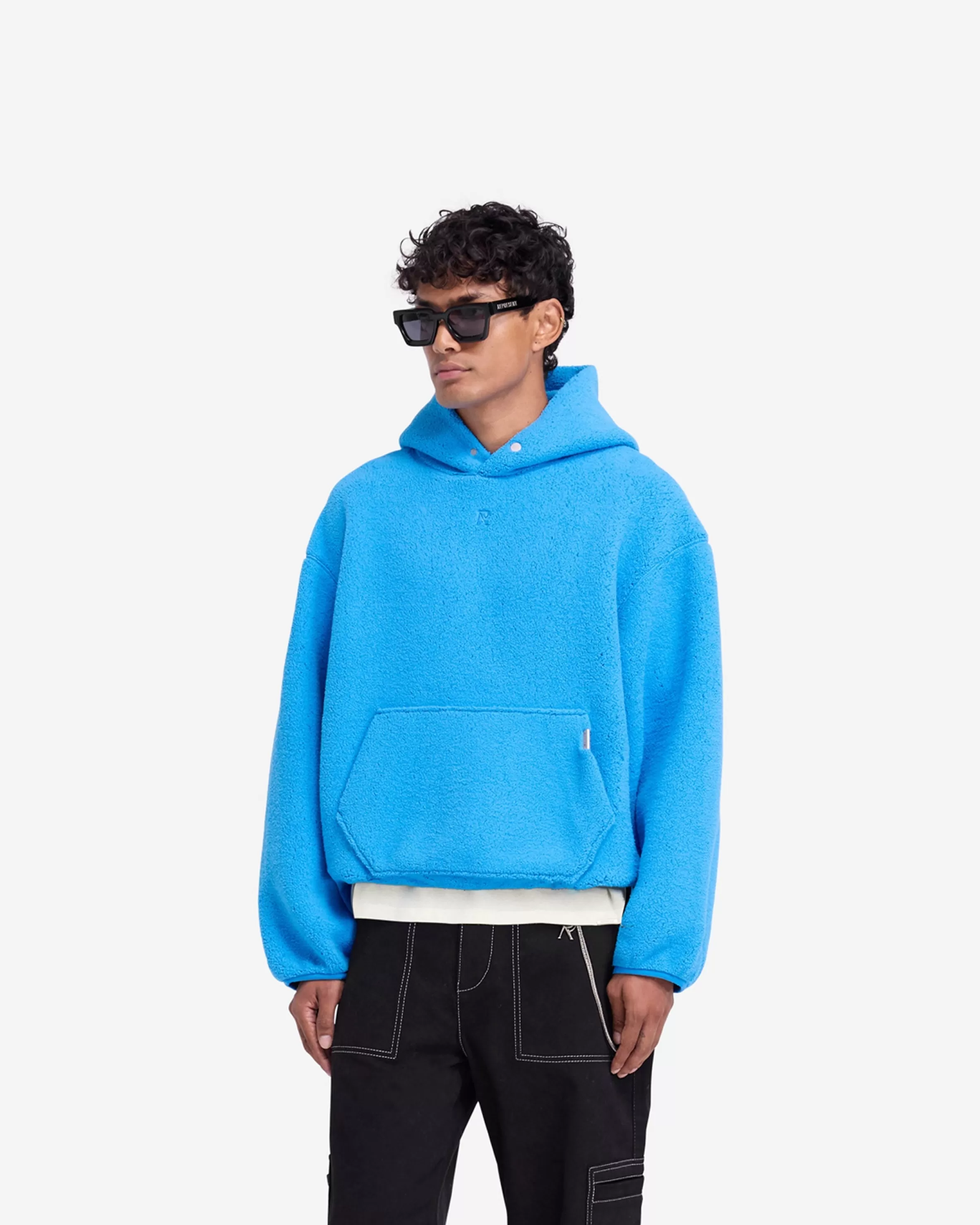 Fleece Oversized Hoodie - Electric Blue^Represent Best Sale