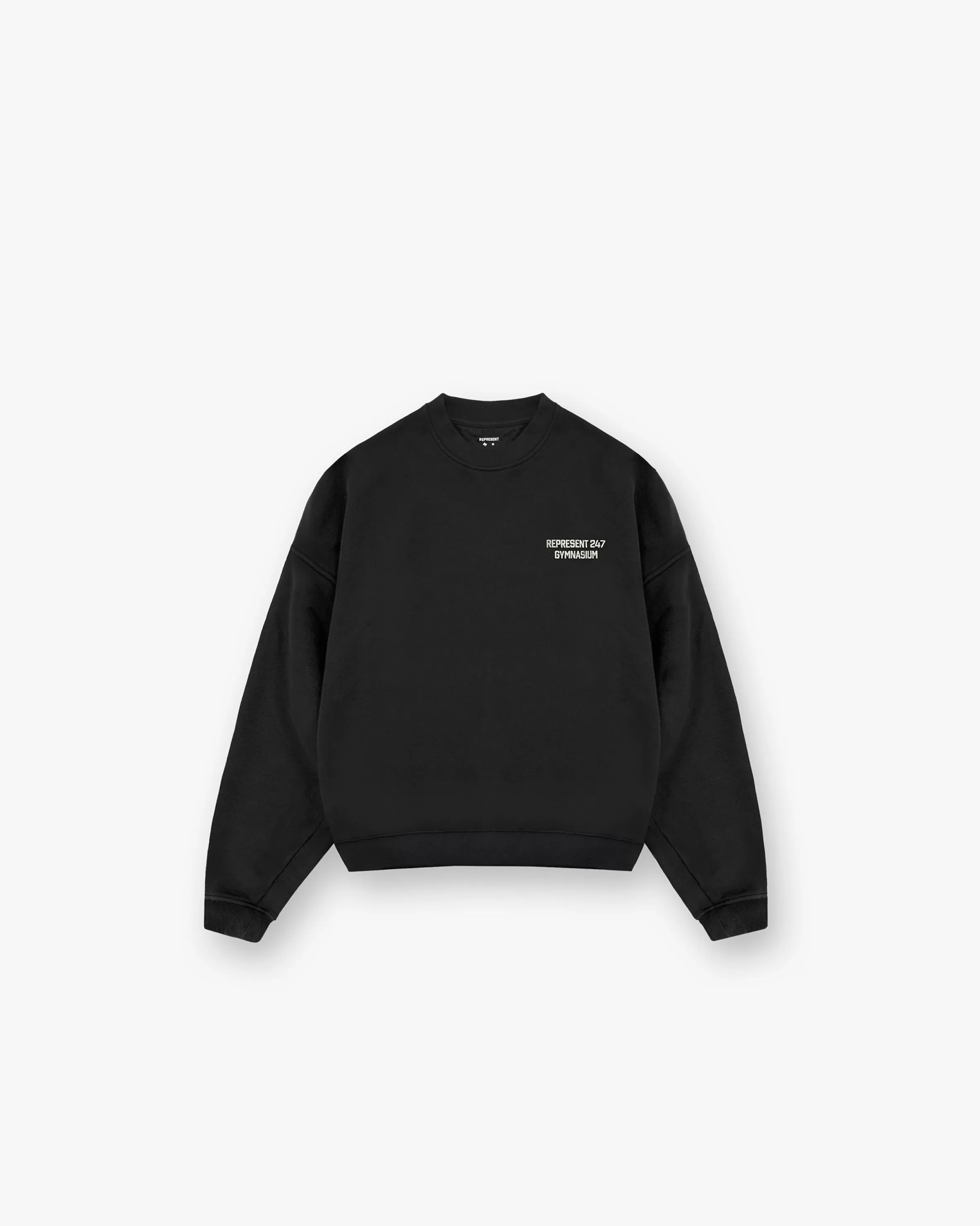 247 Gymnasium Boxy Sweater - Off Black^Represent Shop