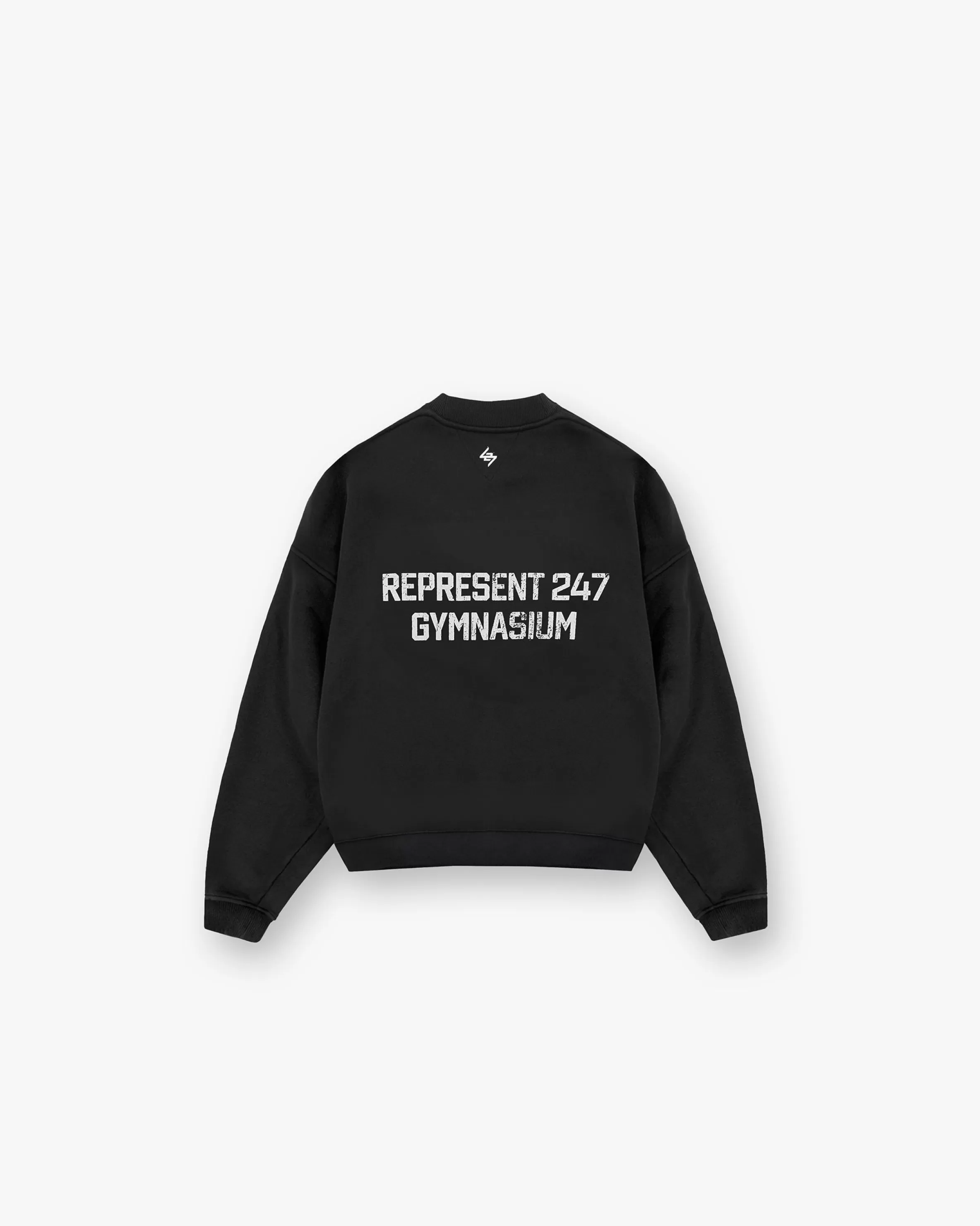 247 Gymnasium Boxy Sweater - Off Black^Represent Shop