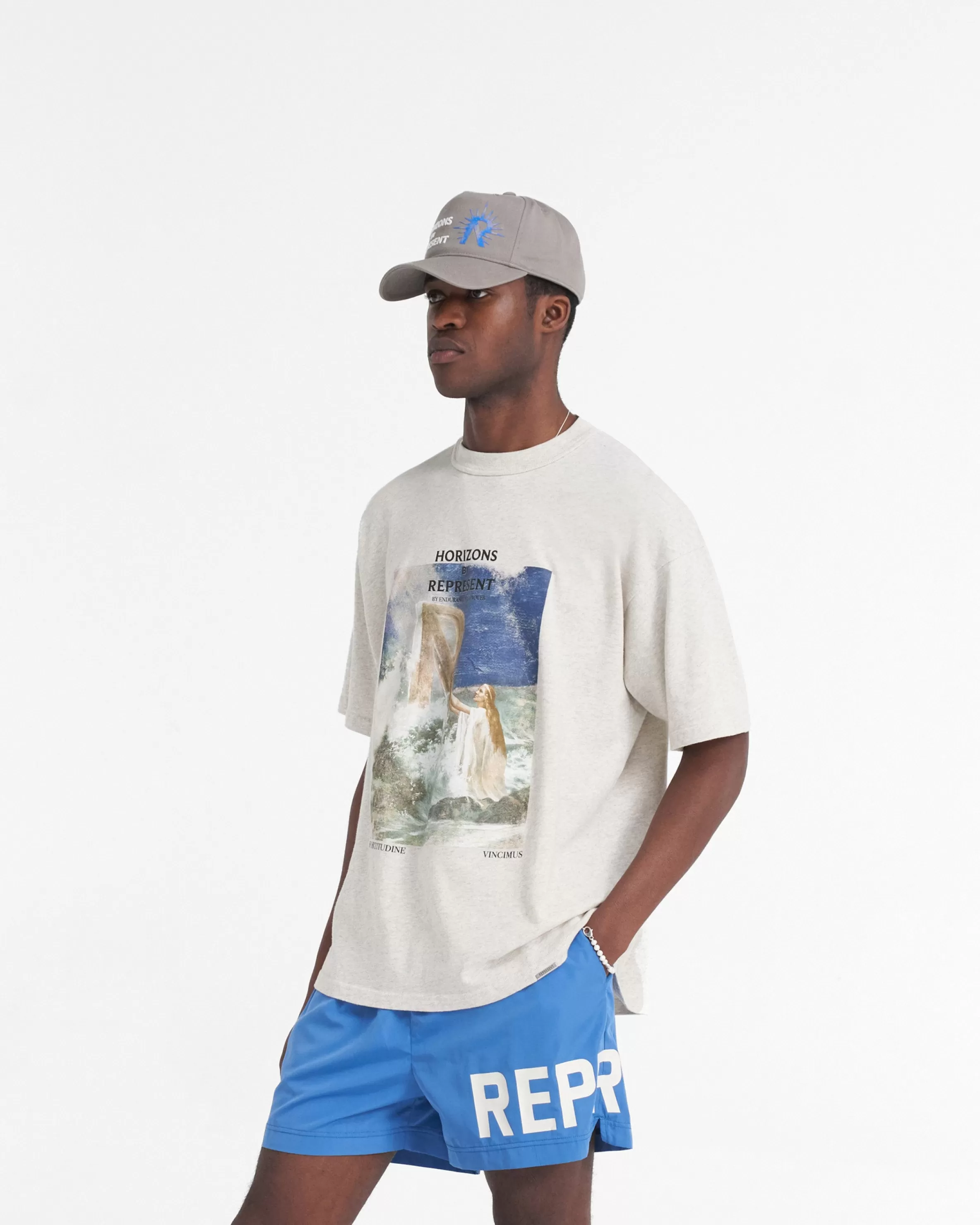 Higher Truth T-Shirt - Cream Marl^Represent Best Sale