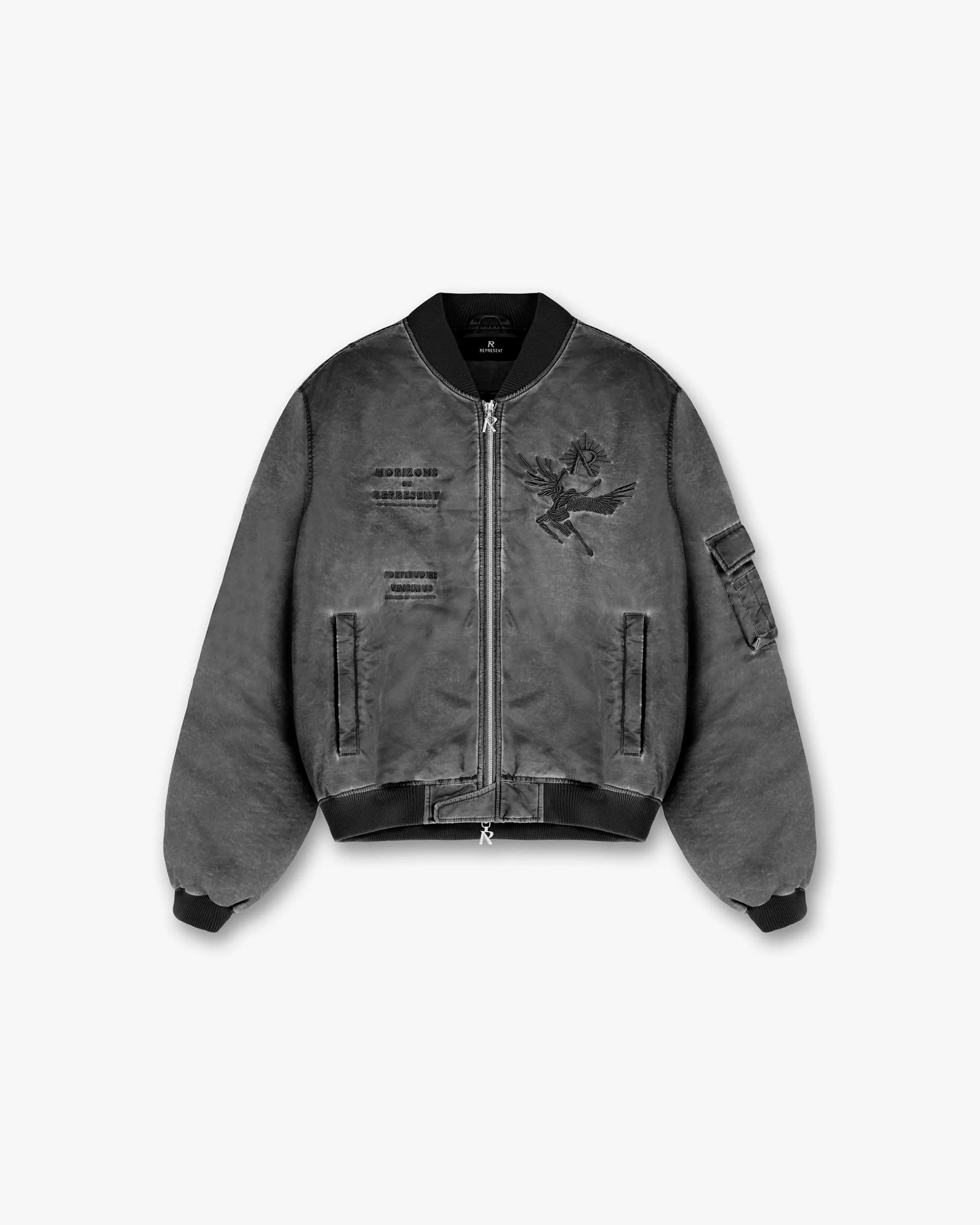 Icarus Flight Bomber - Jet Black^Represent Fashion