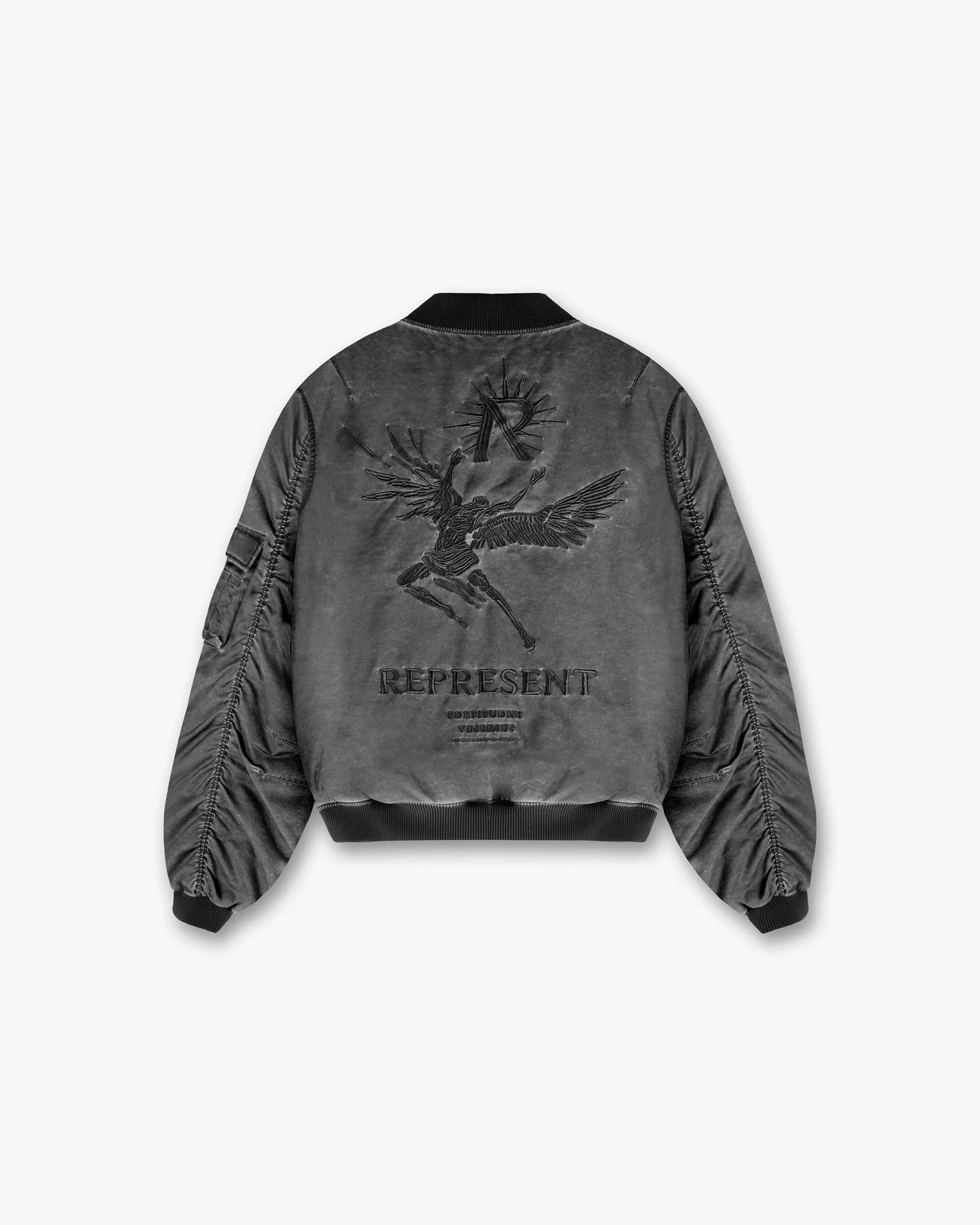 Icarus Flight Bomber - Jet Black^Represent Fashion