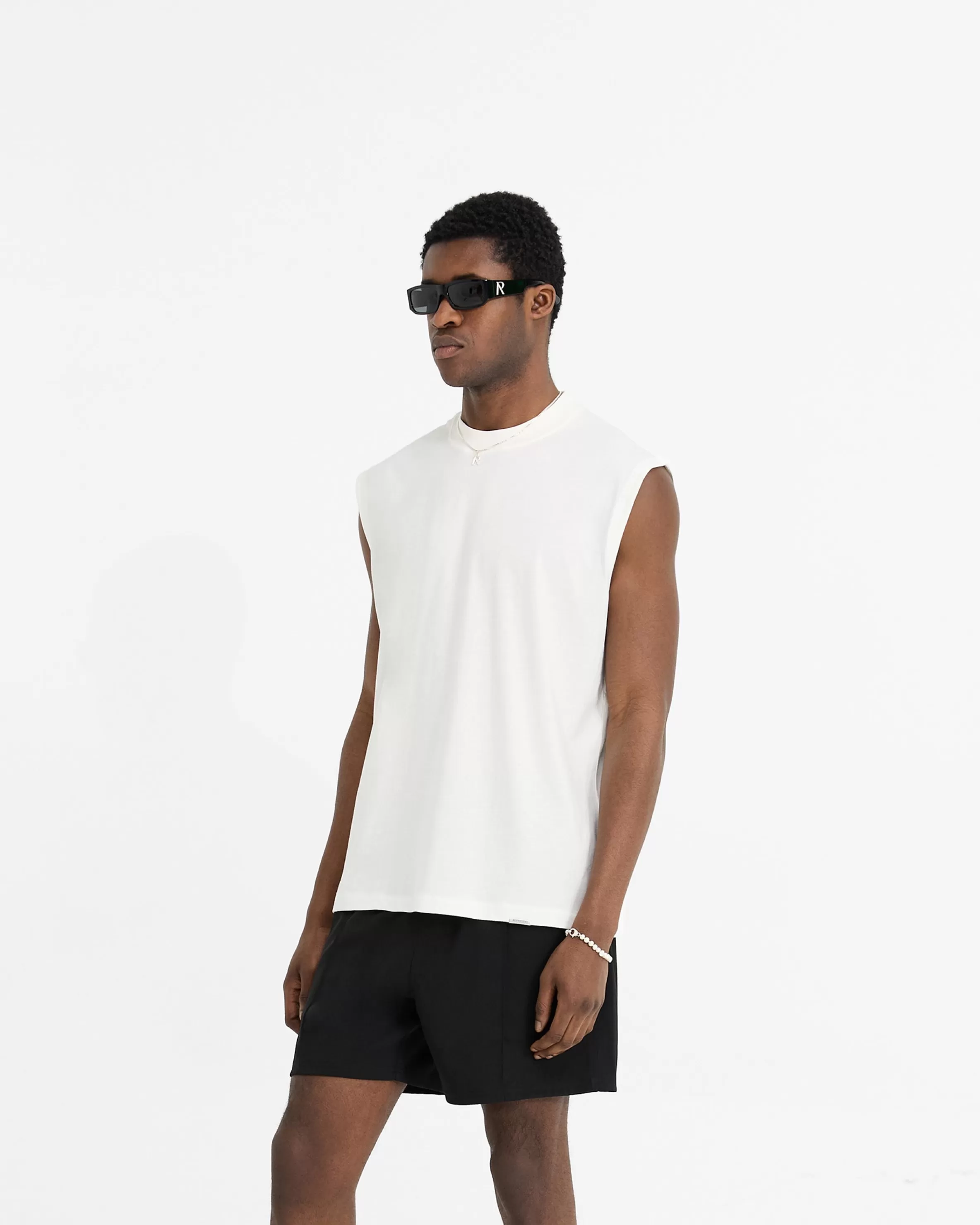 Initial Boxy Tank - Flat White^Represent Cheap