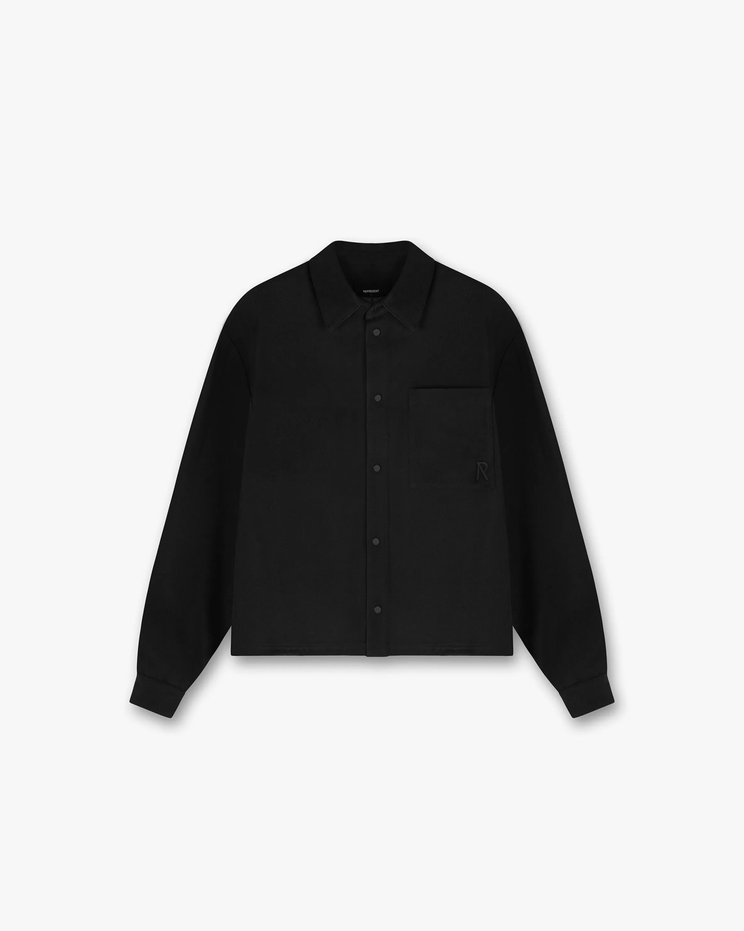 Initial Cropped Dress Shirt -^Represent Clearance