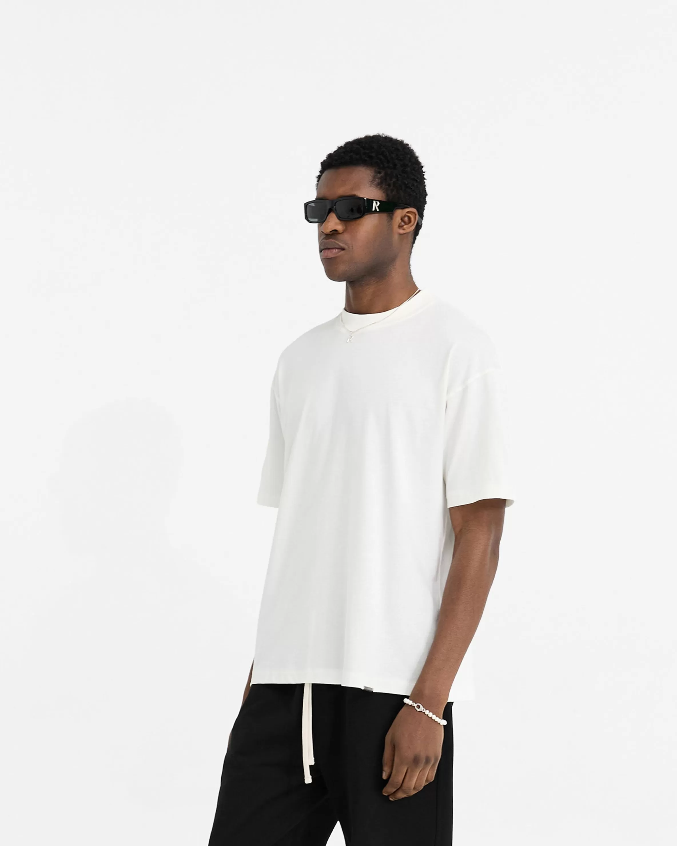 Initial Oversized T-Shirt - Flat White^Represent Store