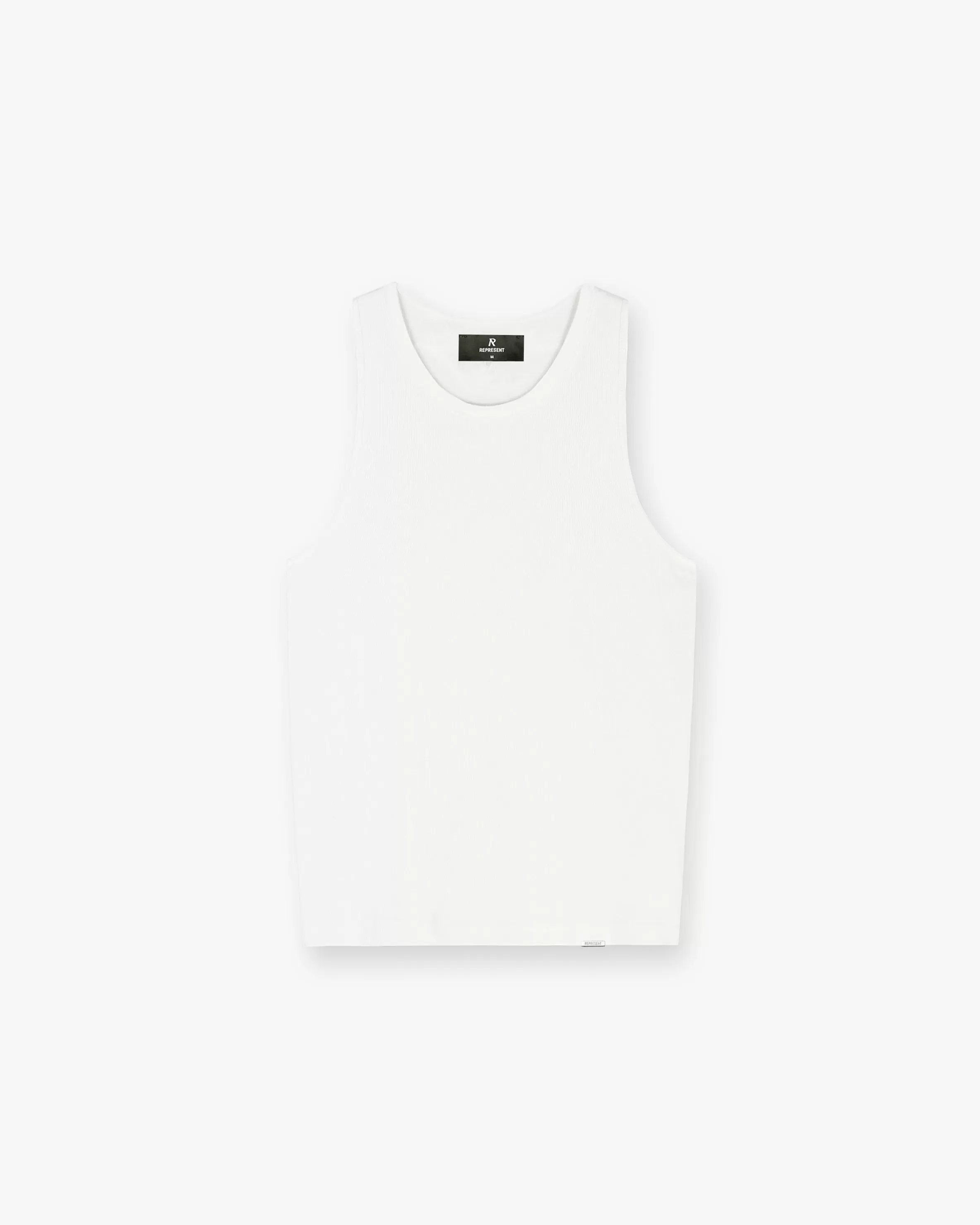 Initial Rib Vest - Flat White^Represent Discount