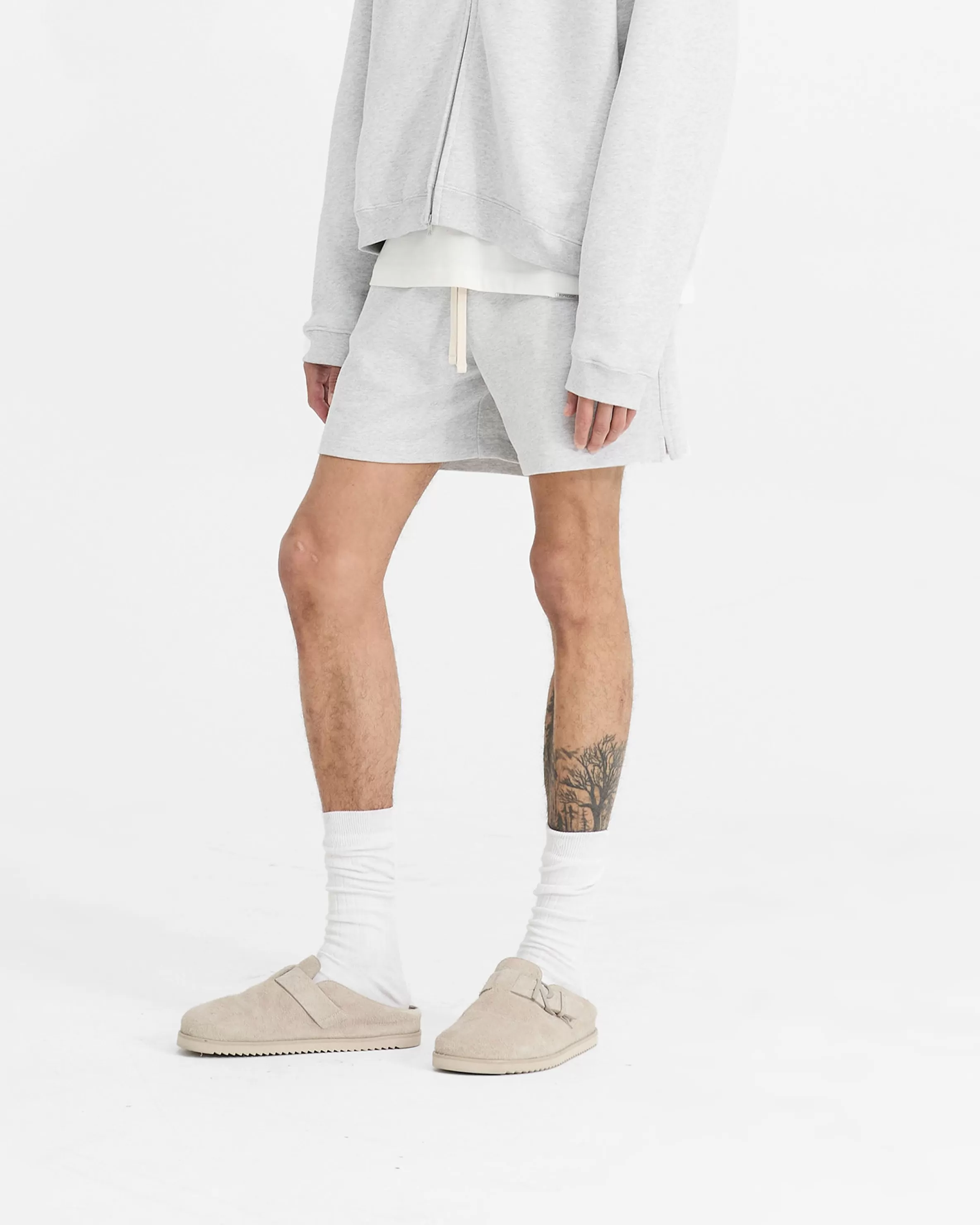 Initial Sweatshorts - Ice Grey Marl^Represent Sale