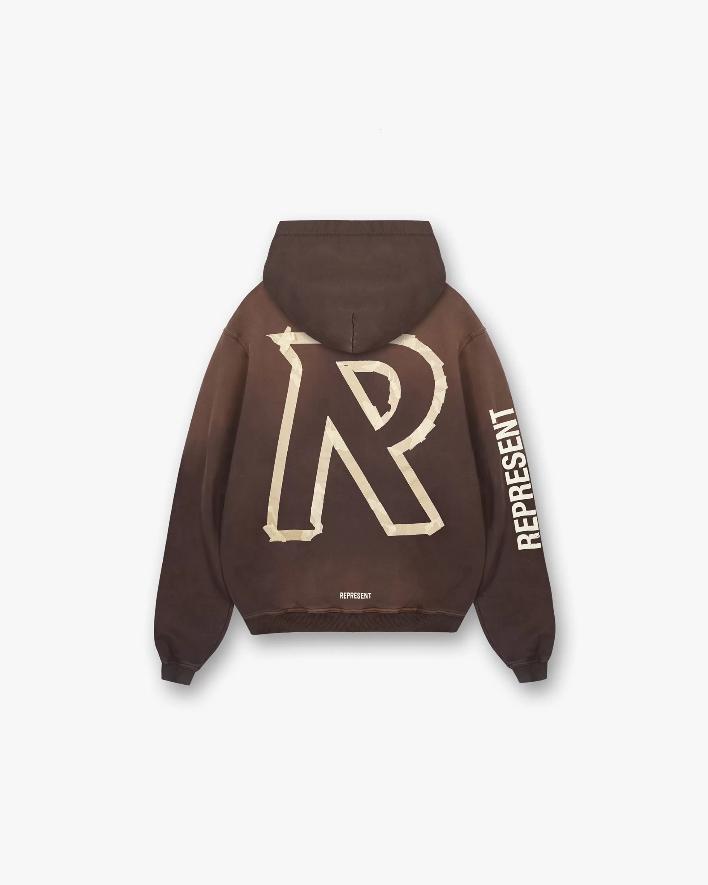 Masking Tape Initial Hoodie -^Represent Sale