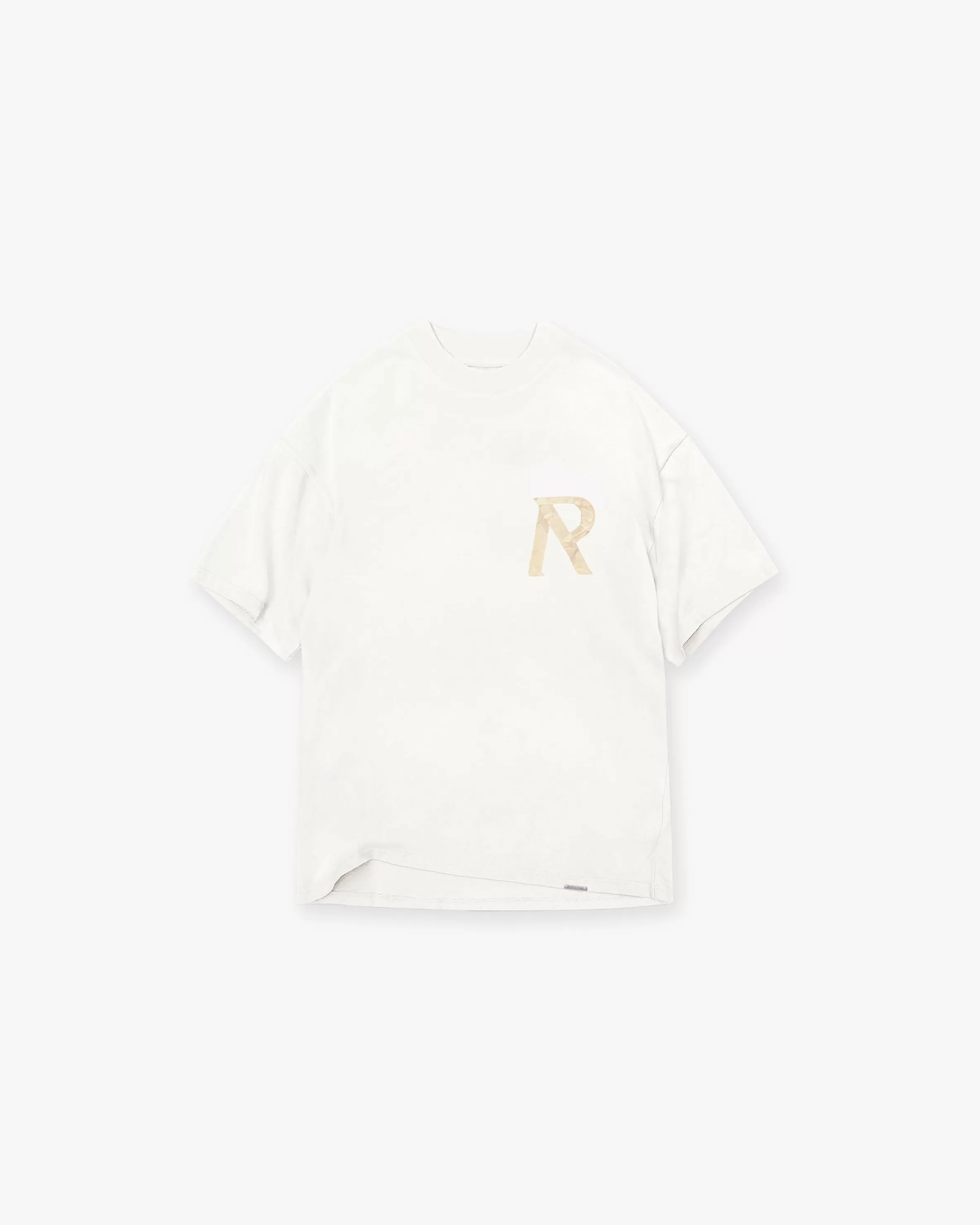 Masking Tape Initial T-Shirt - Flat White^Represent Cheap