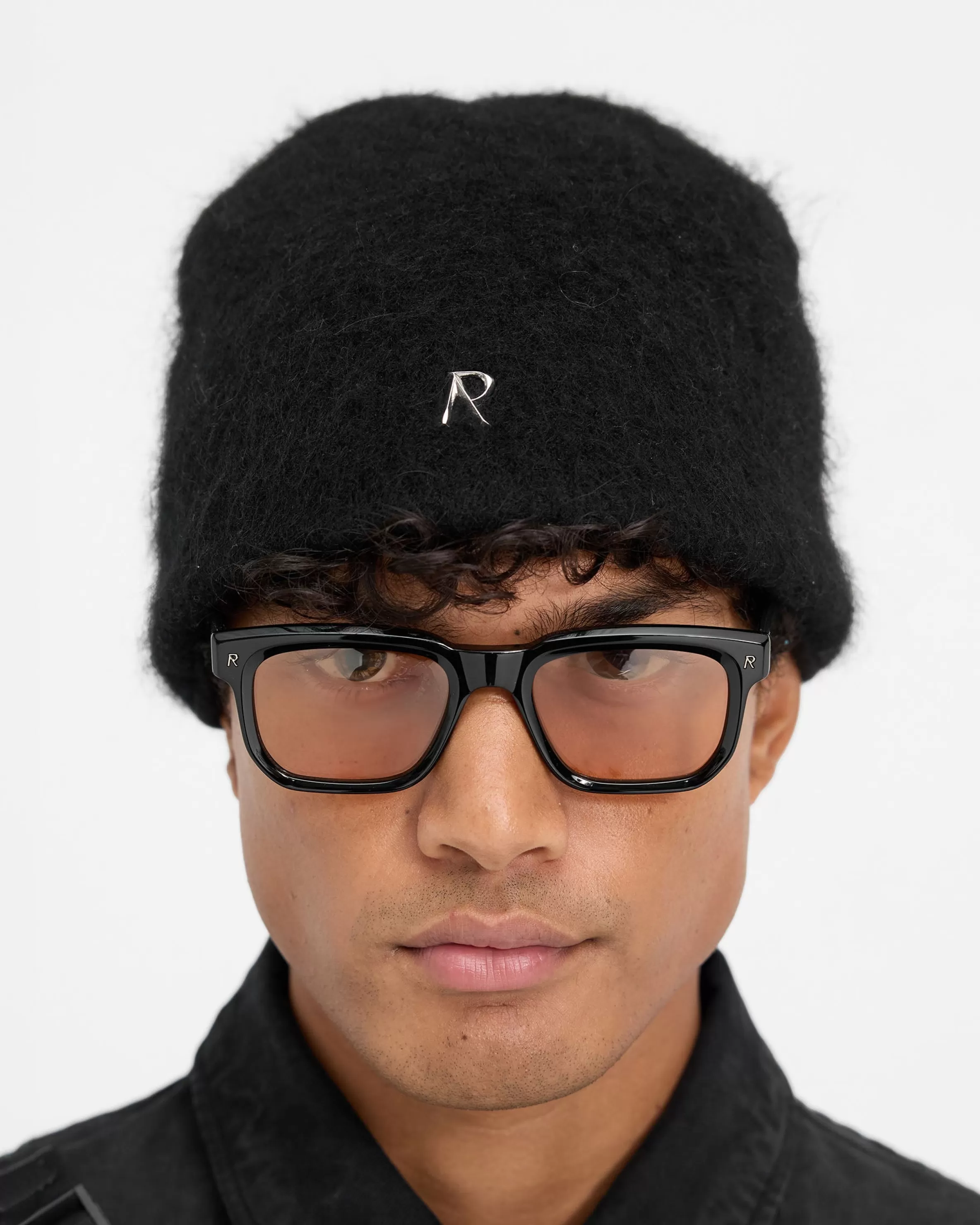 Metal Initial Beanie - Jet Black^Represent Cheap