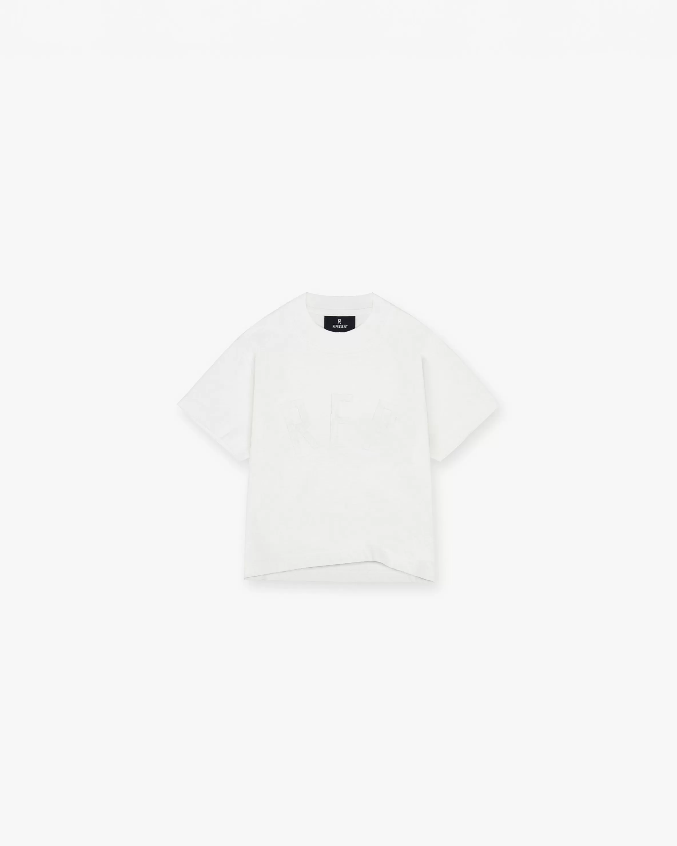 Mini Rep Applique T-Shirt - Flat White^Represent Best