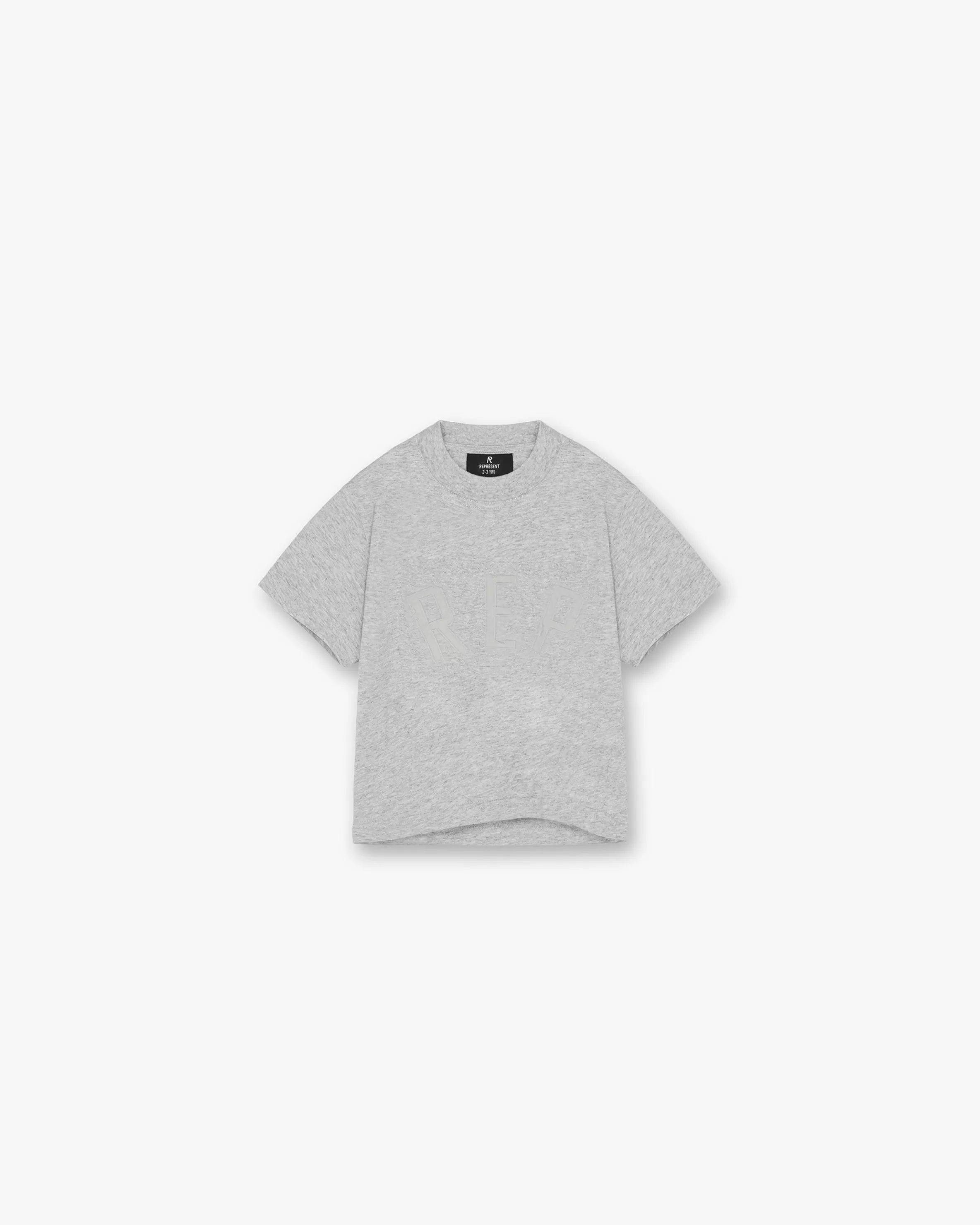 Mini Rep Applique T-Shirt - Grey Marl^Represent Shop