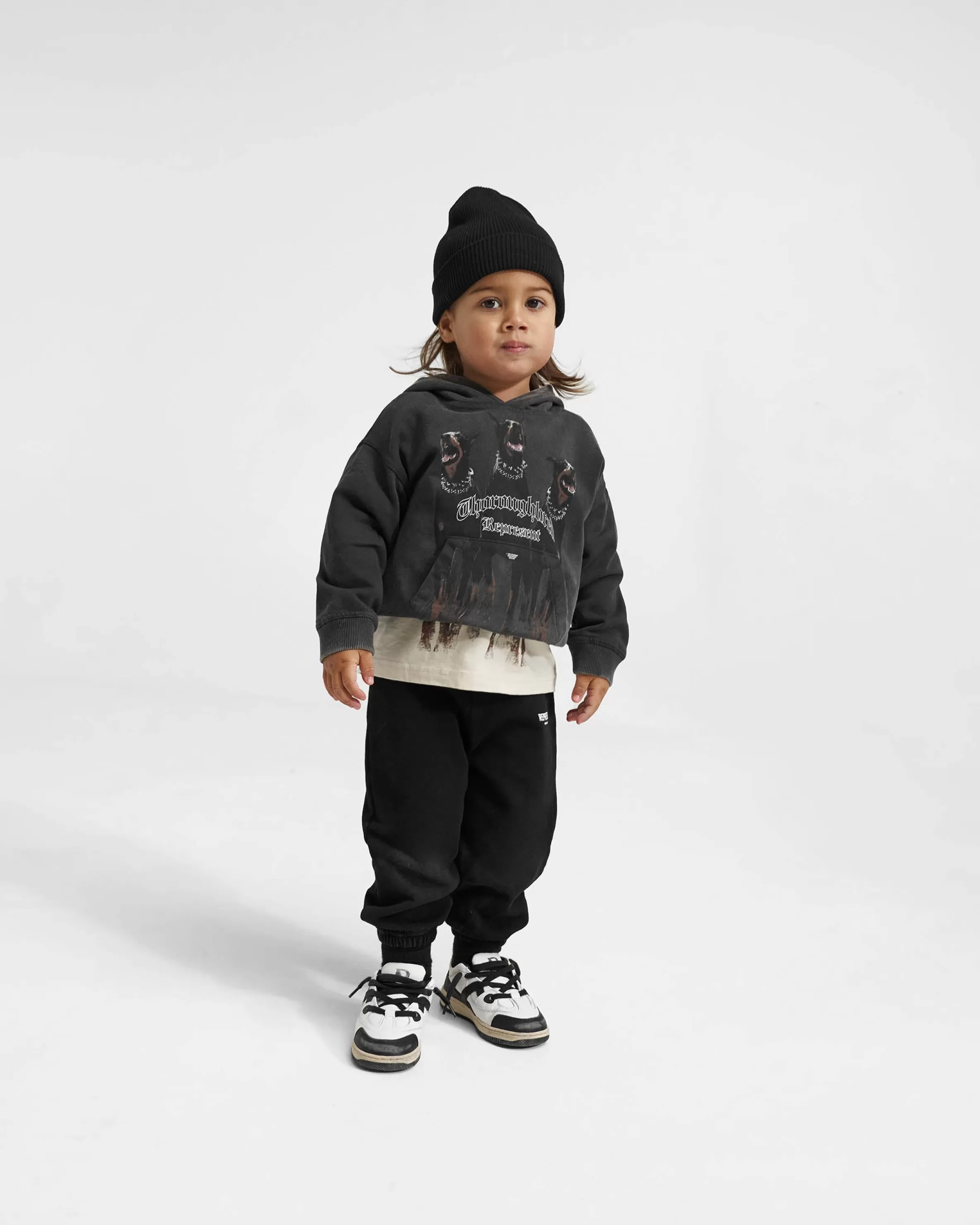 Mini Thoroughbred Hoodie - Vintage Black^Represent Outlet