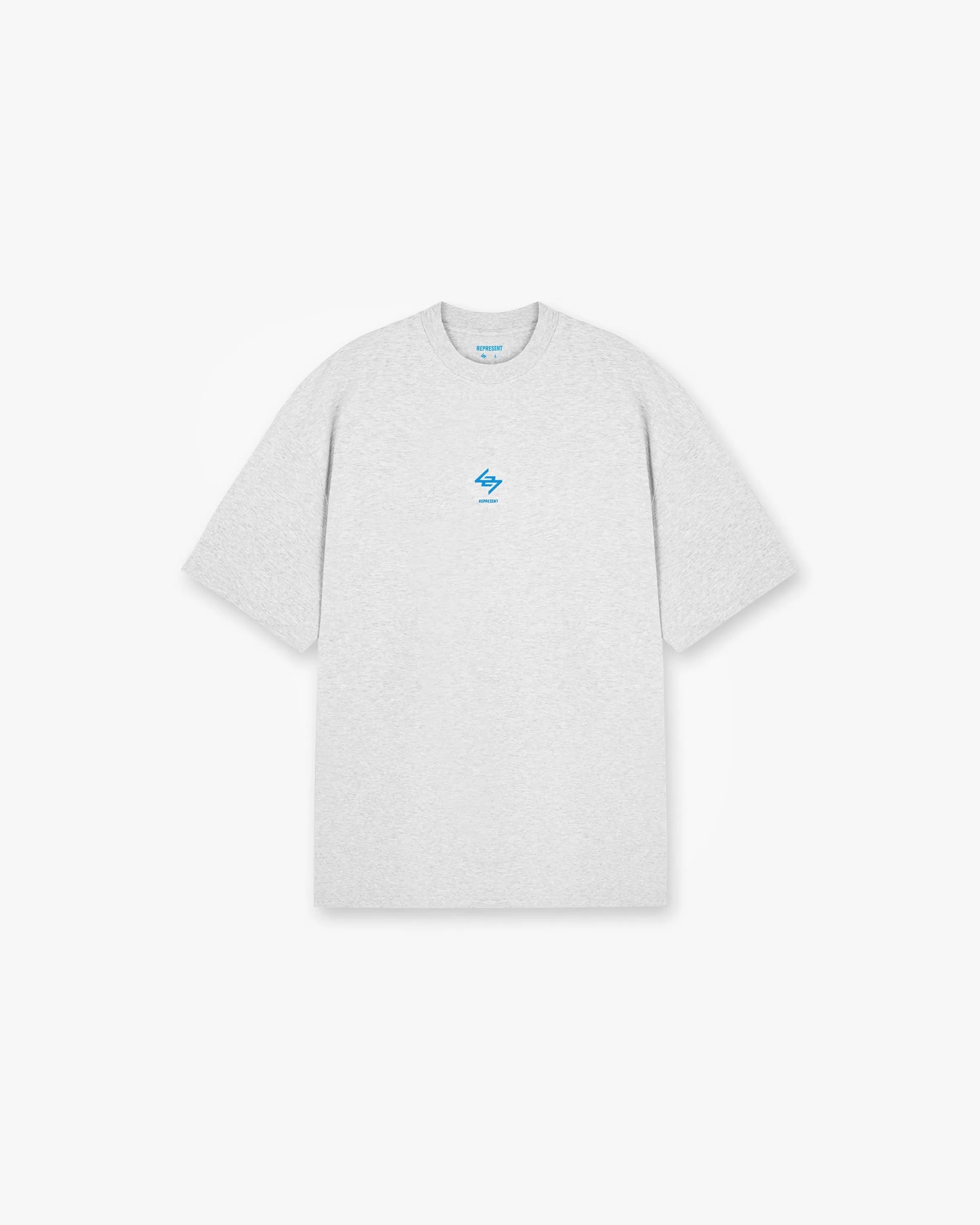 247 Oversized T-Shirt - Ash Grey Electric Blue^Represent Discount