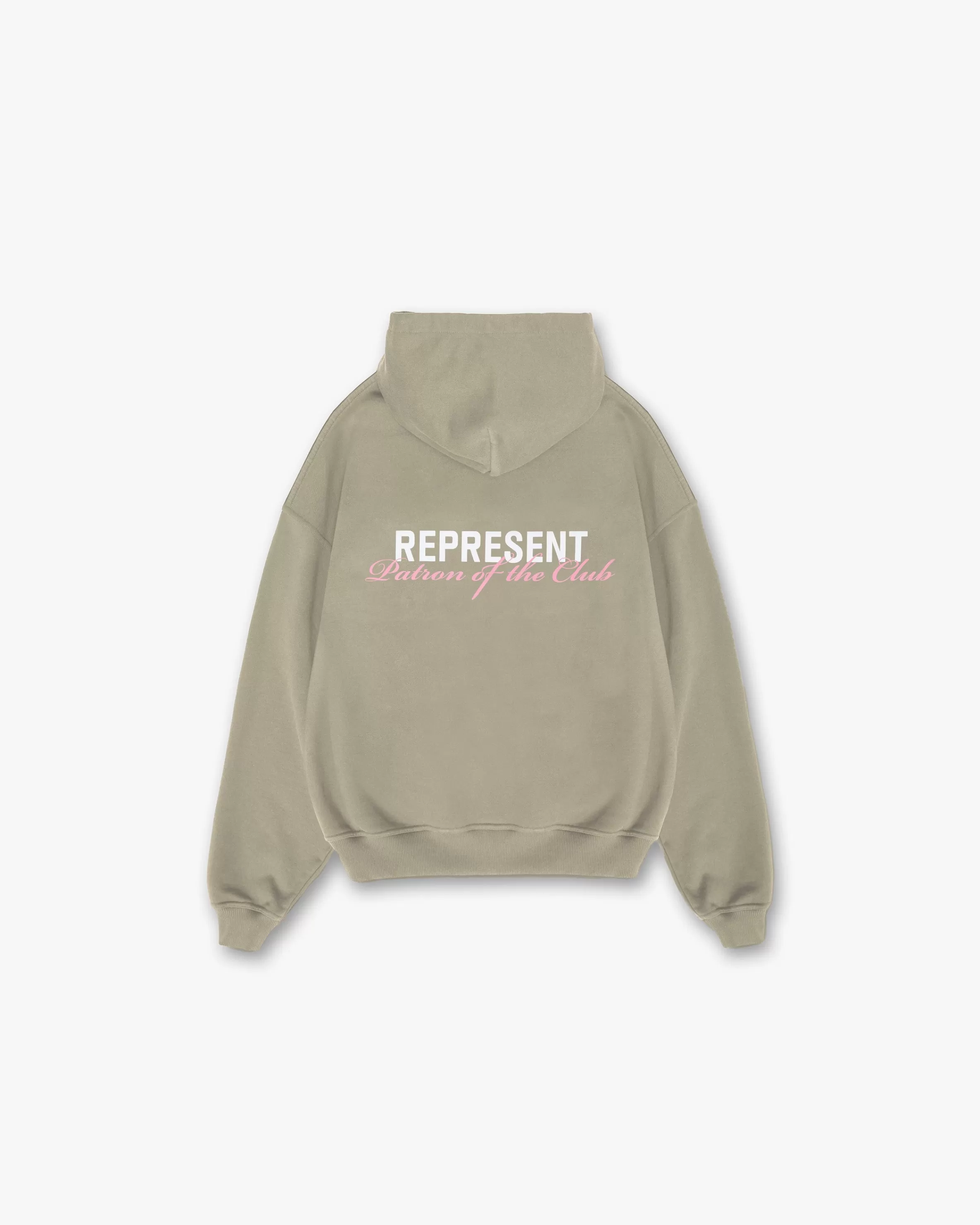 Patron Of The Club Hoodie - Khaki Pink^Represent Hot