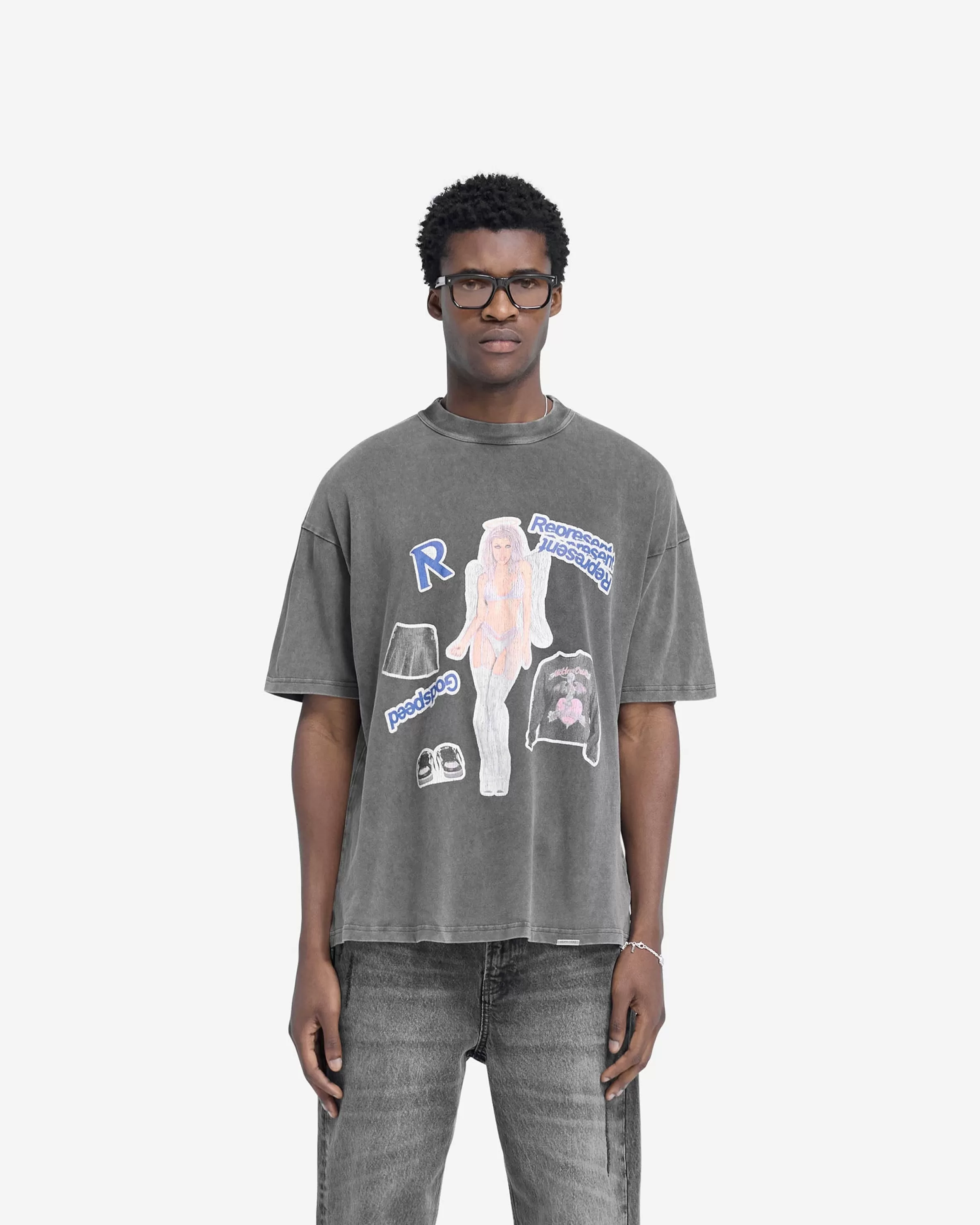 Question Your Innocence T-Shirt - Vintage Grey^Represent Store