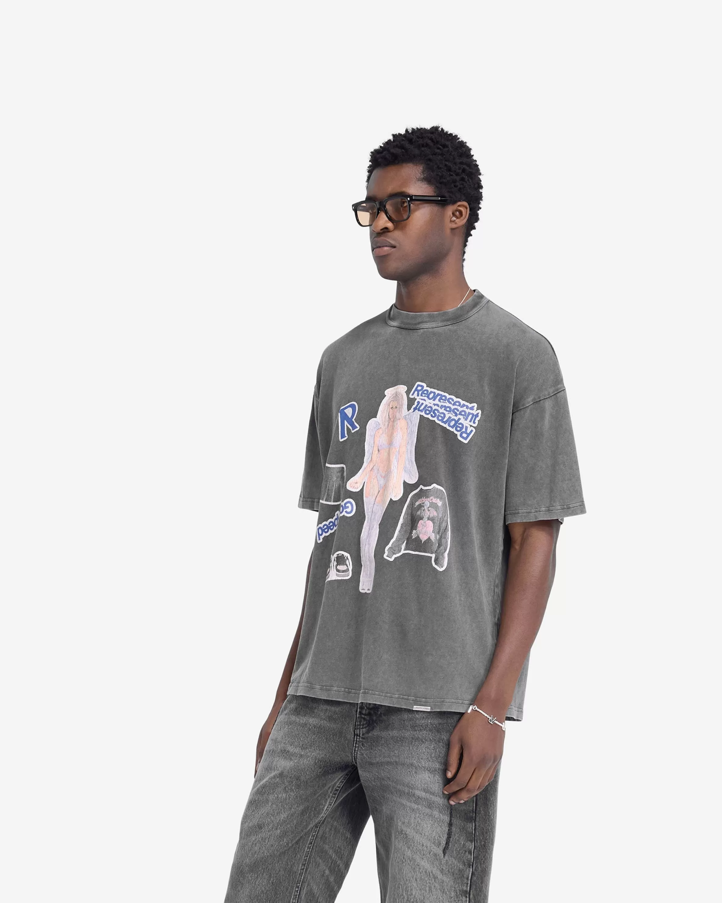 Question Your Innocence T-Shirt - Vintage Grey^Represent Store