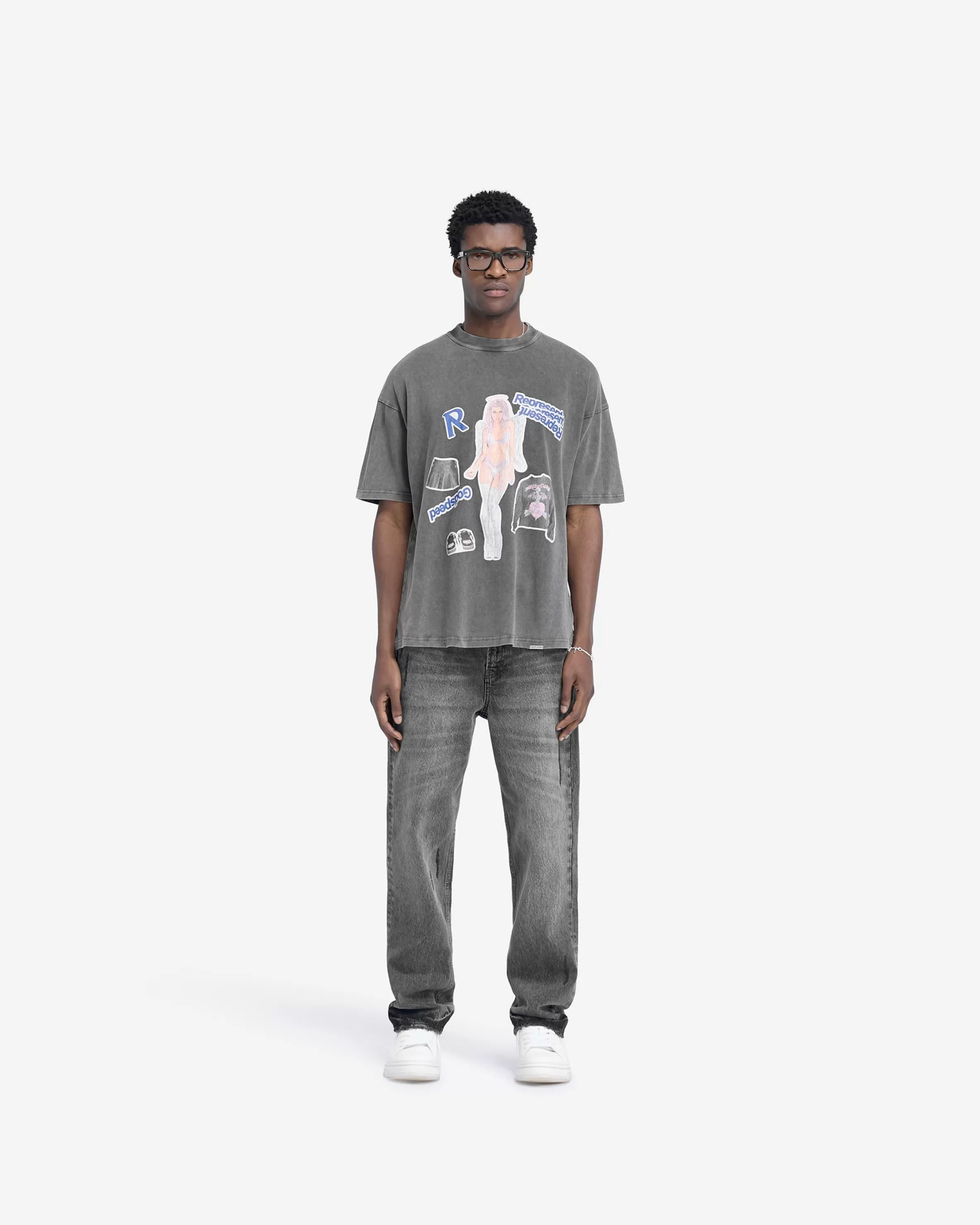 Question Your Innocence T-Shirt - Vintage Grey^Represent Store