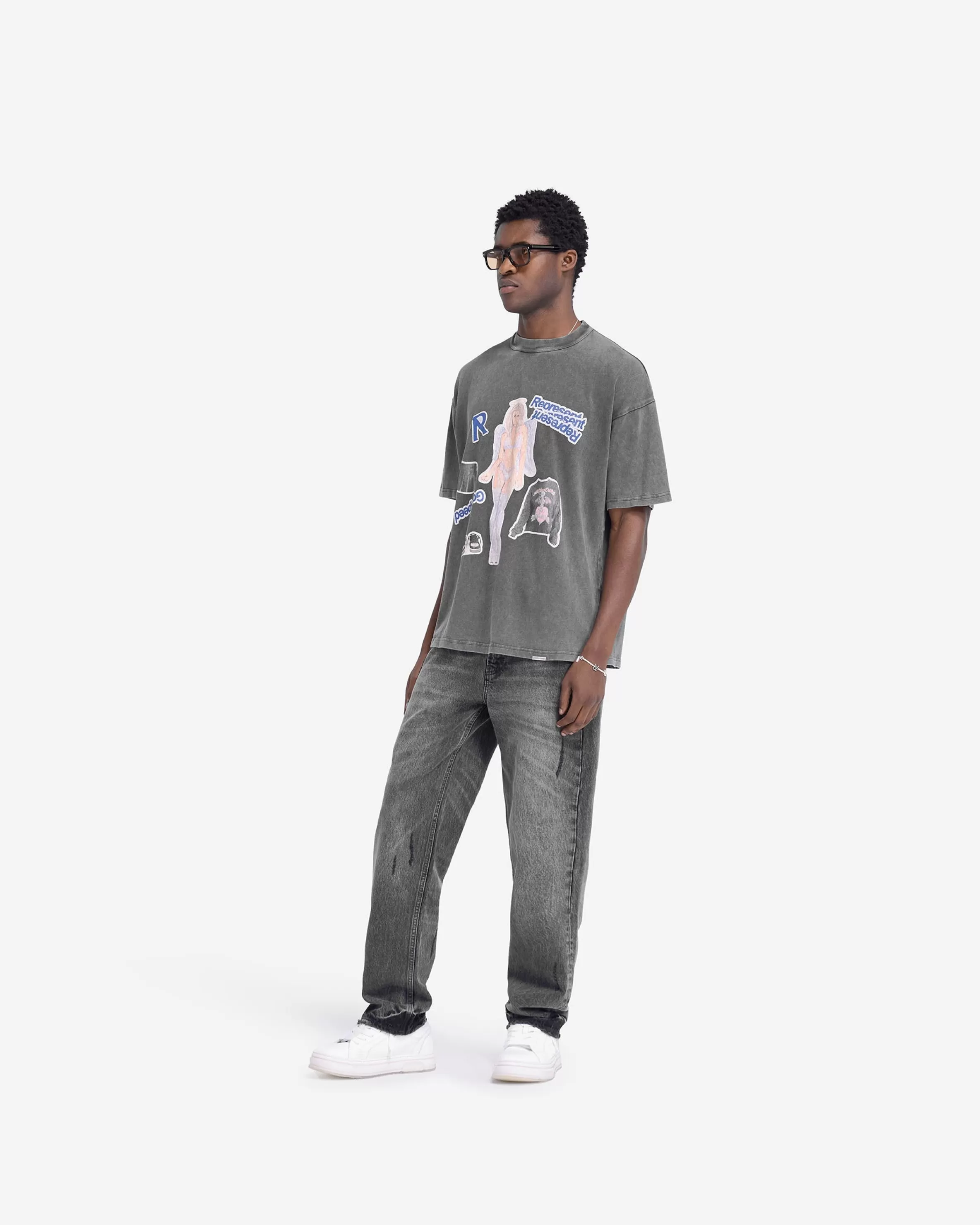 Question Your Innocence T-Shirt - Vintage Grey^Represent Store