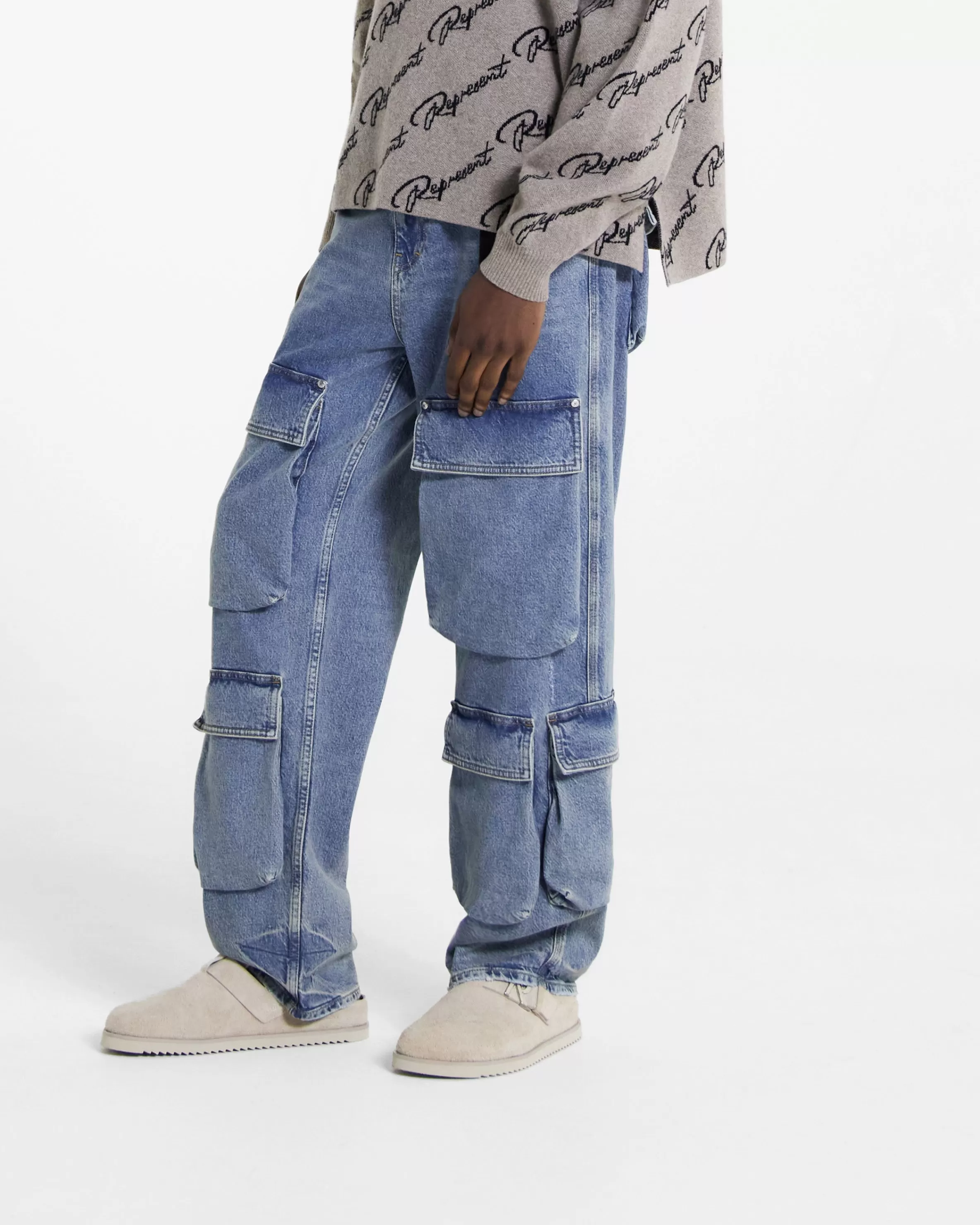 R3Ca Cargo Denim -^Represent Outlet