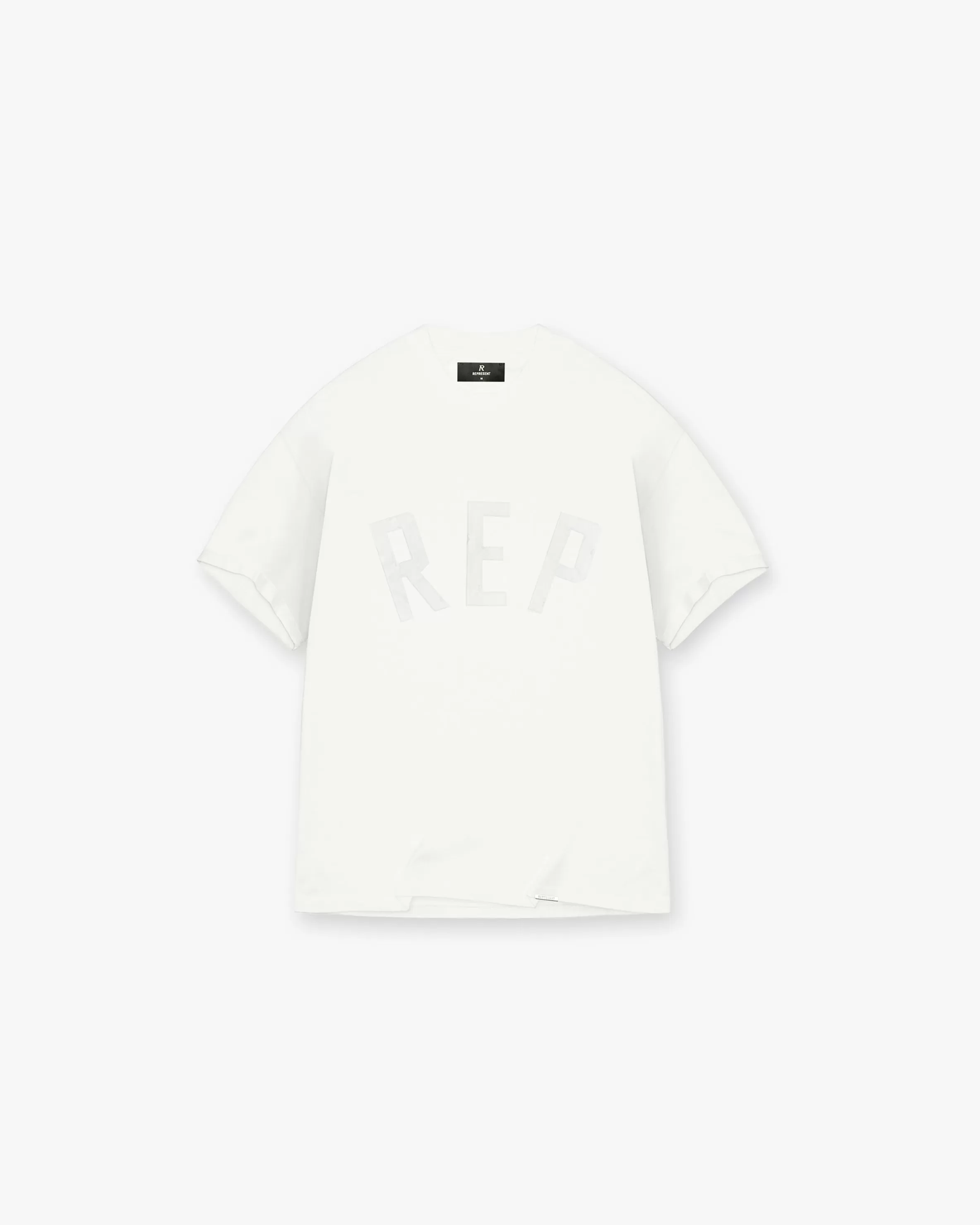 Rep Applique T-Shirt - Flat White^Represent Outlet