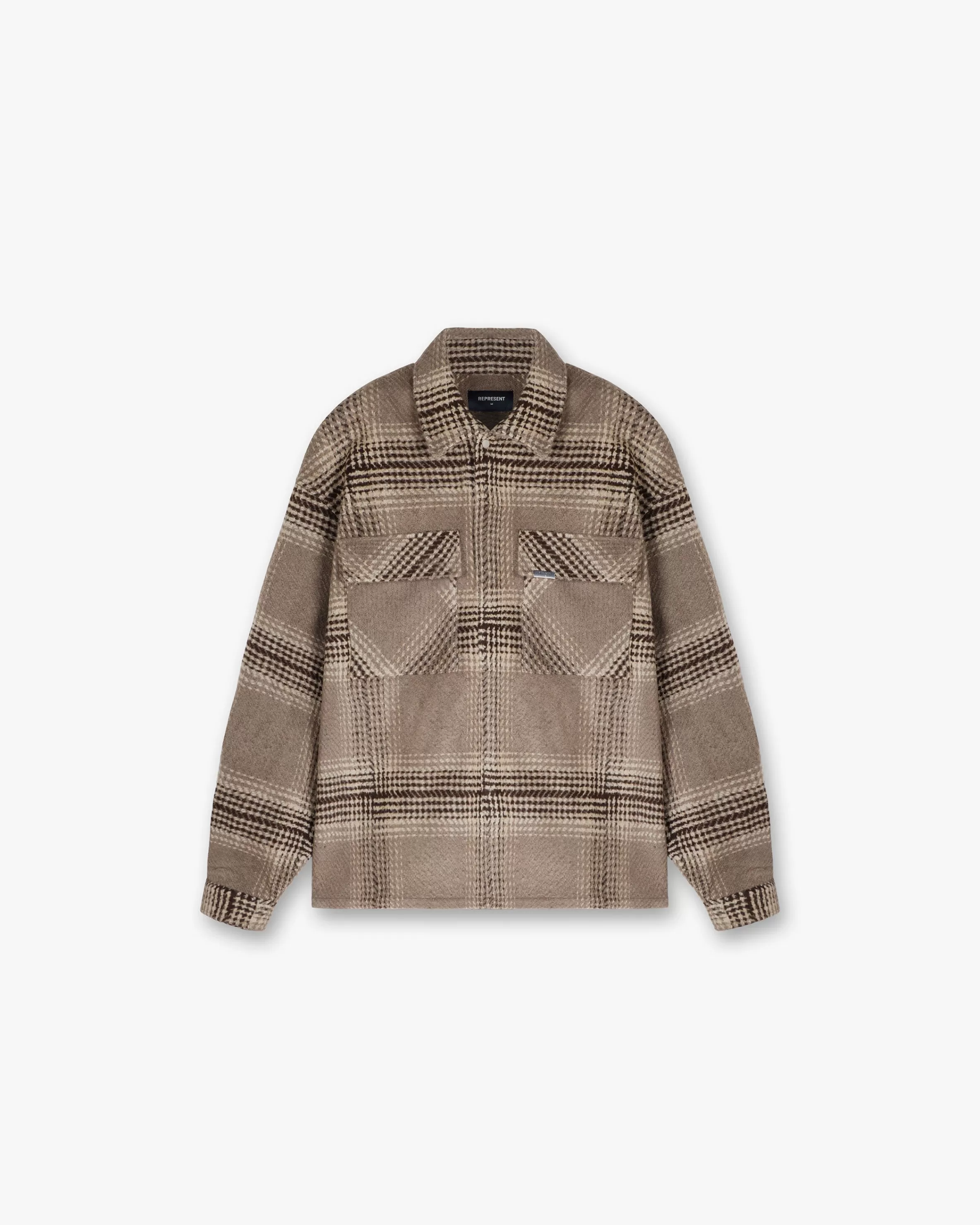 Flannel Shirt - Brown Check^Represent Best Sale