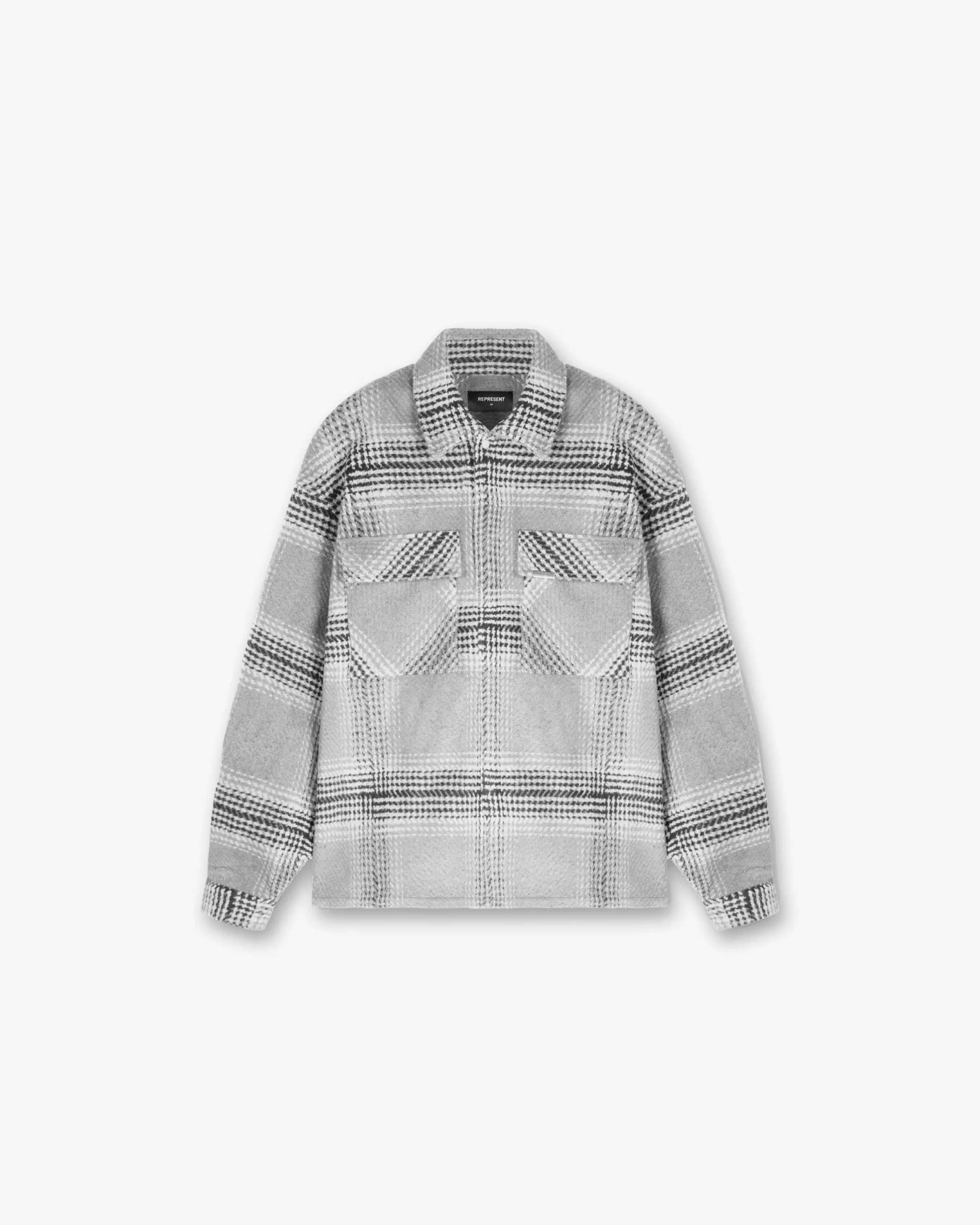 Flannel Shirt - Grey Check^Represent Shop