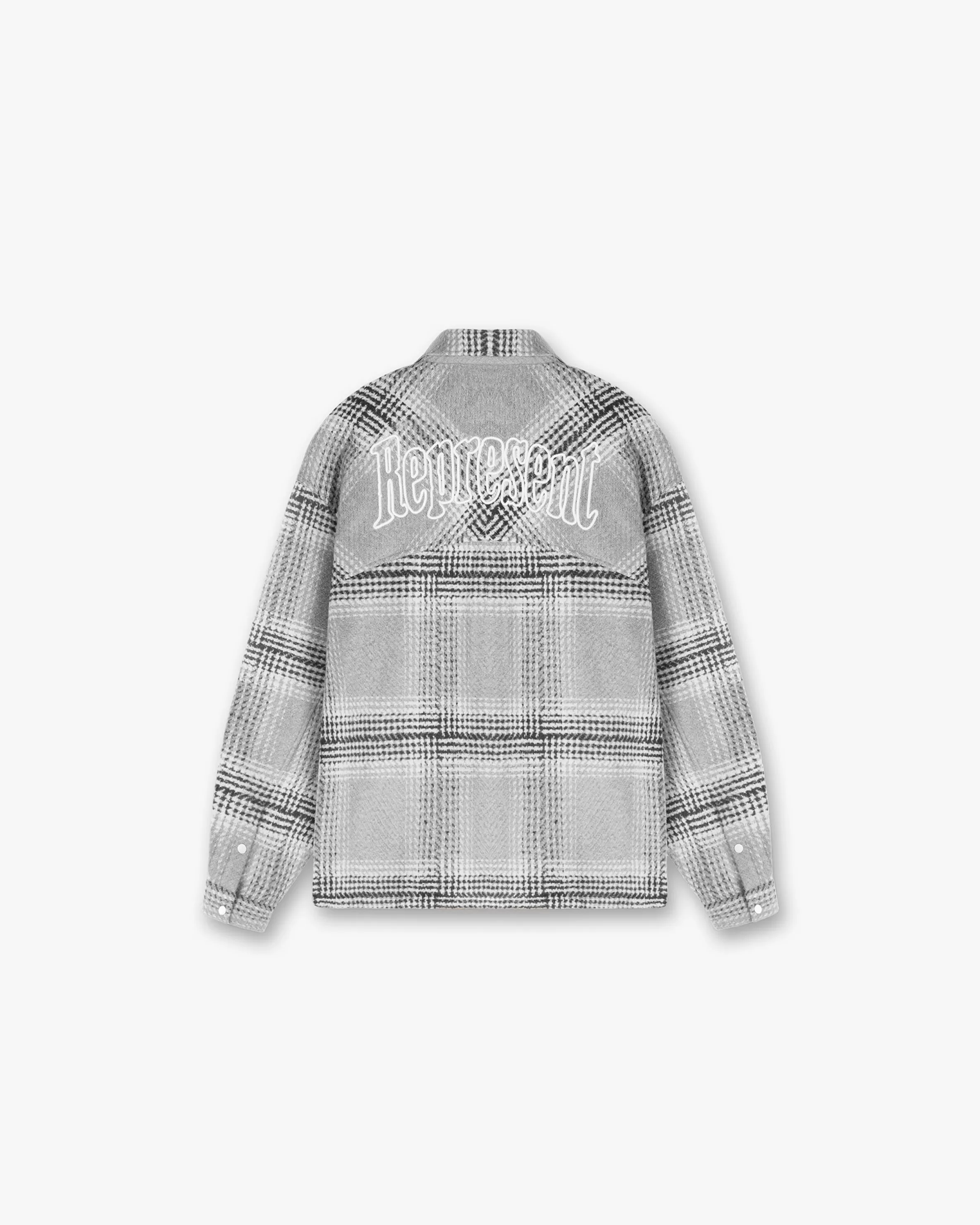 Flannel Shirt - Grey Check^Represent Shop