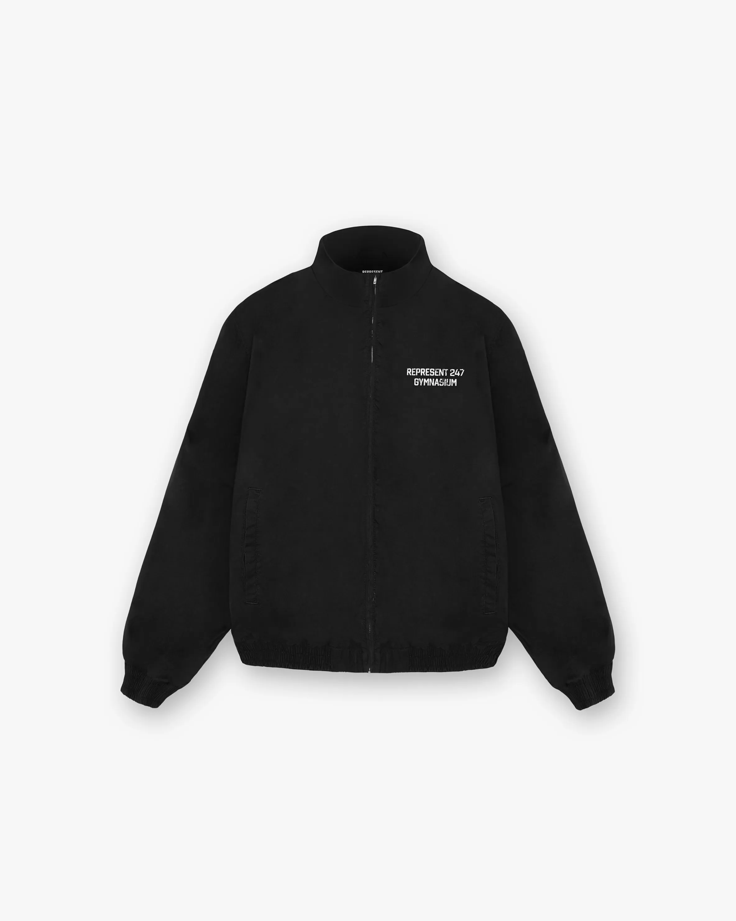 247 Gymnasium Track Jacket - Off Black^Represent Clearance