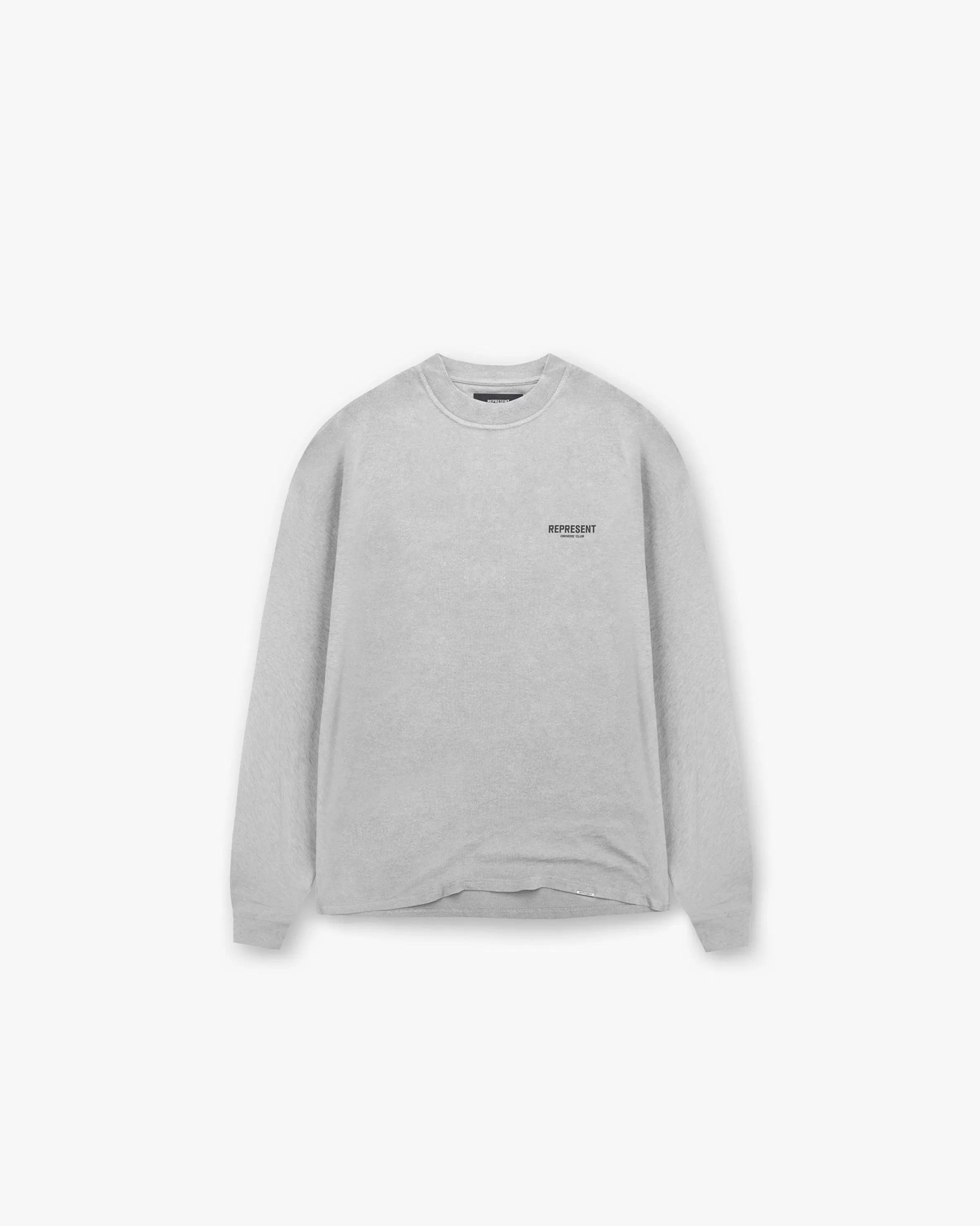 Owners Club Long Sleeve T-Shirt - Ash Grey^Represent Hot