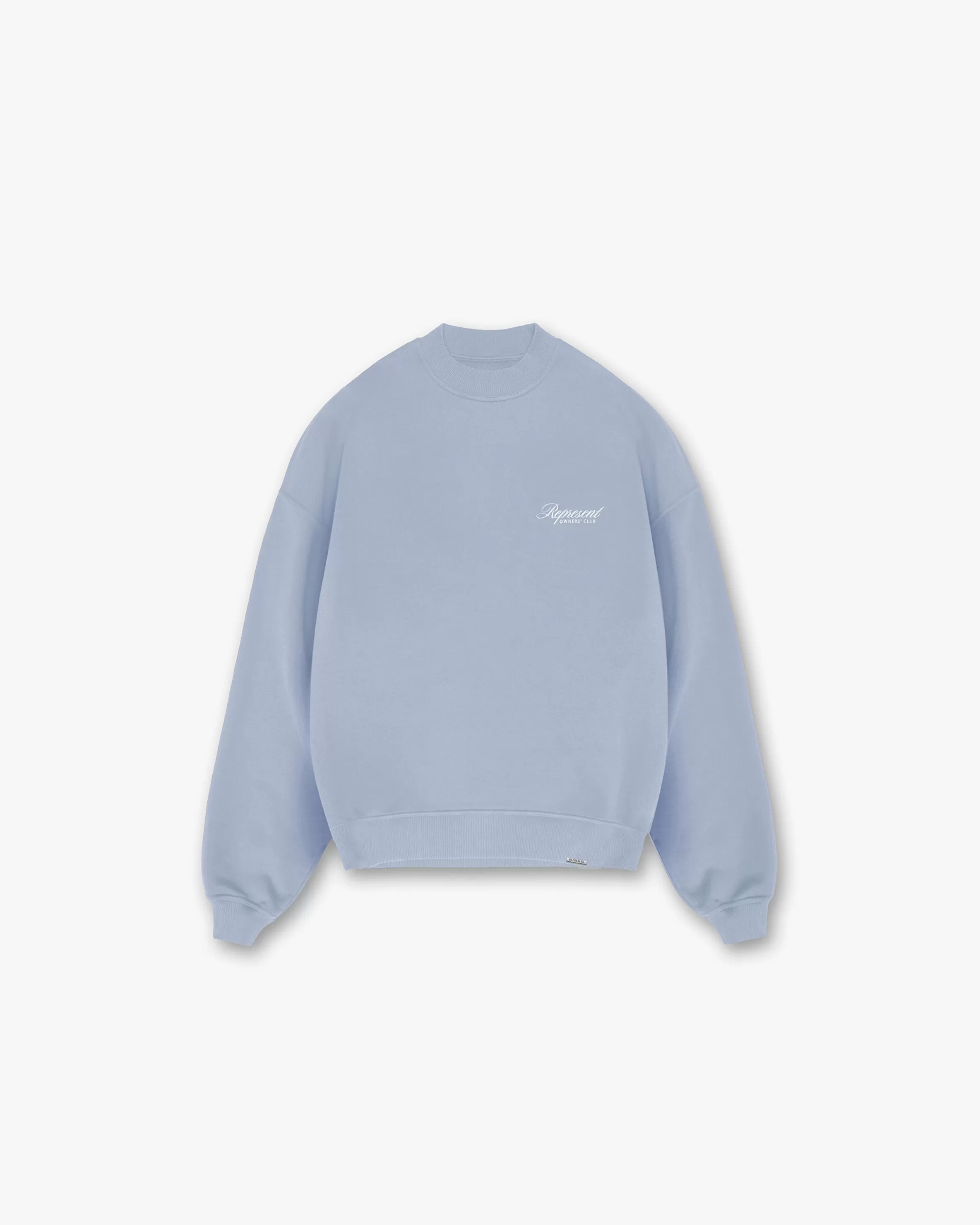 Owners Club Script Sweater - Dusty Blue^Represent Best