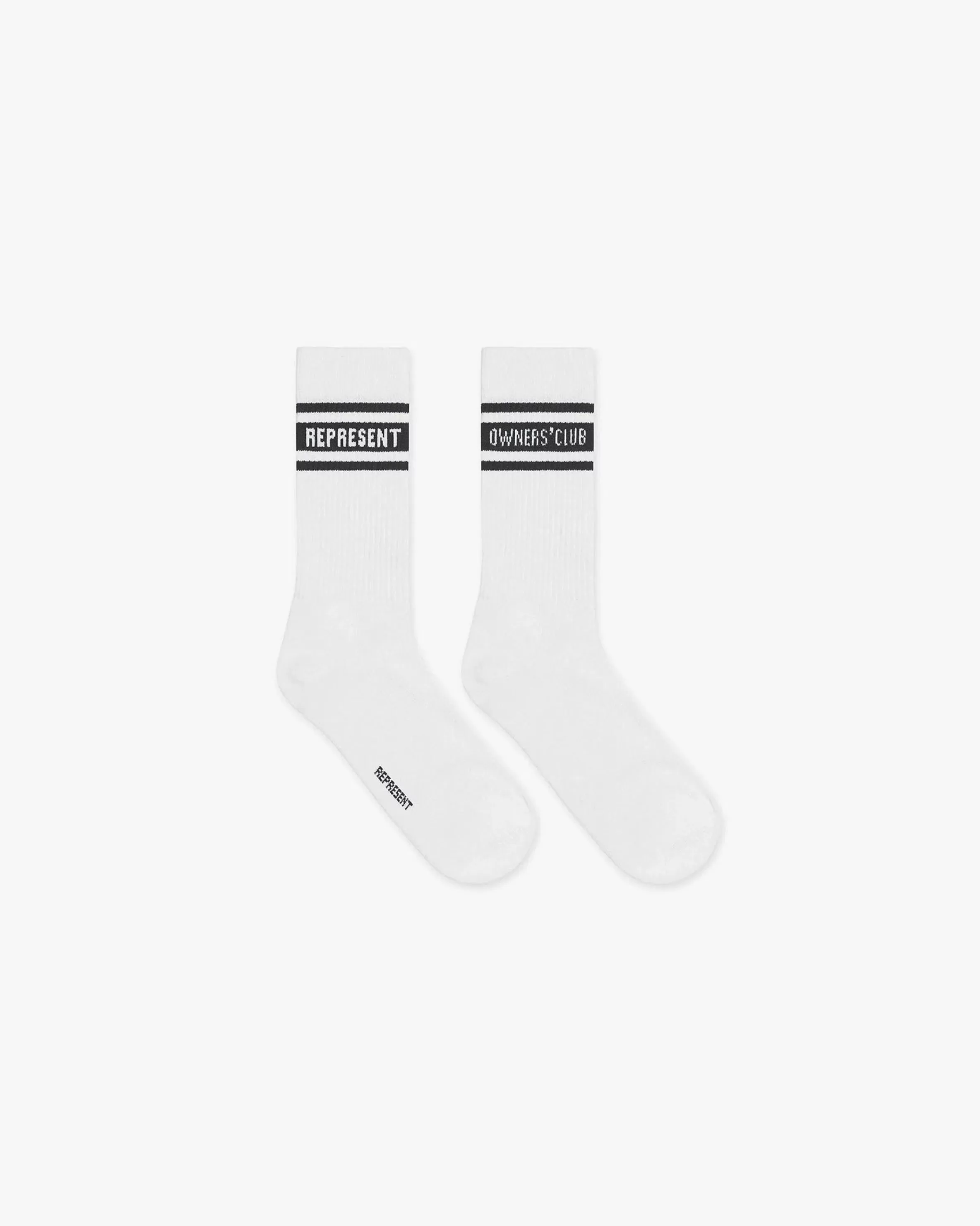 Owners Club Socks - Flat White Black^Represent Cheap