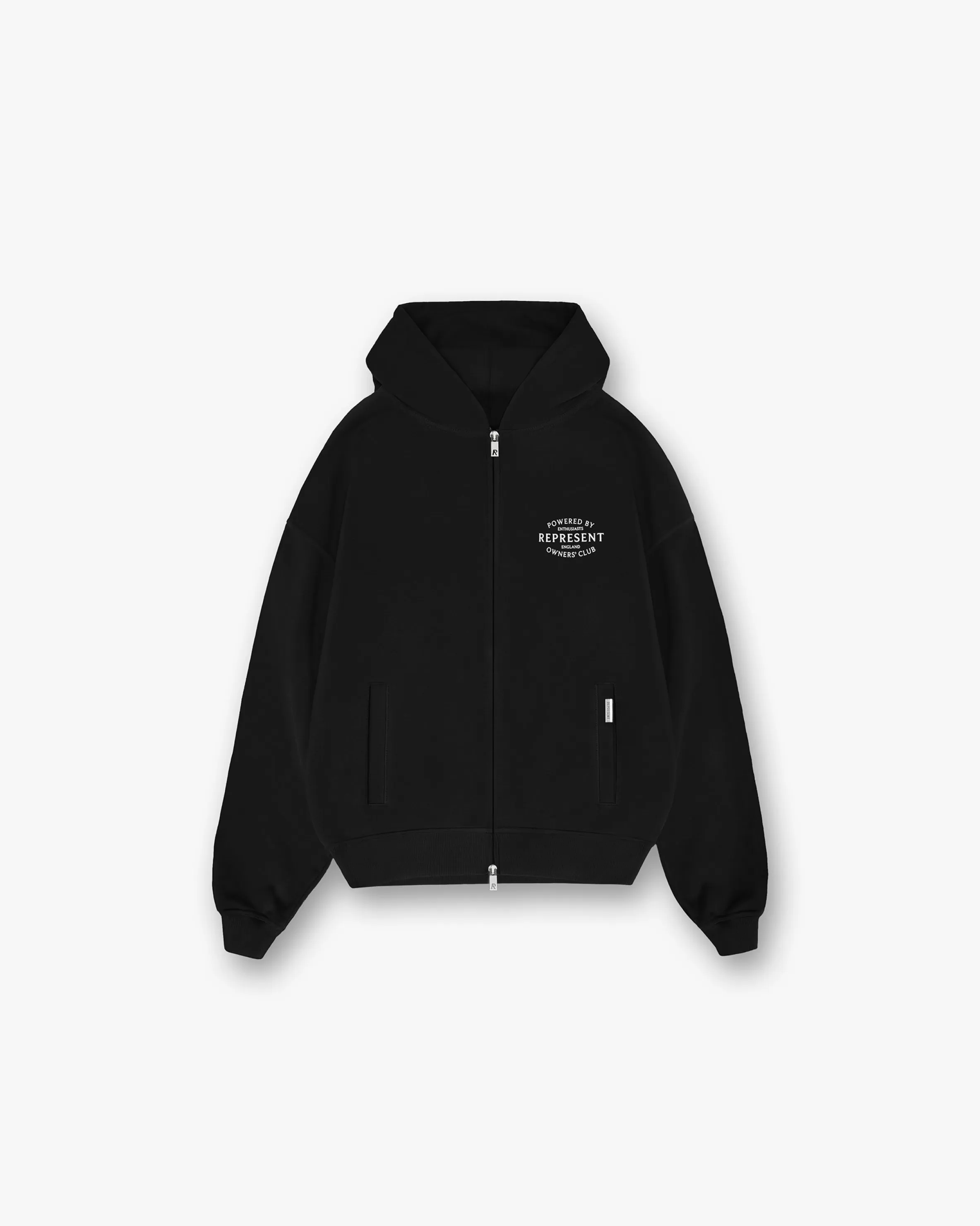 Owners Club Stamp Zip Up Hoodie - Jet Black^Represent Outlet