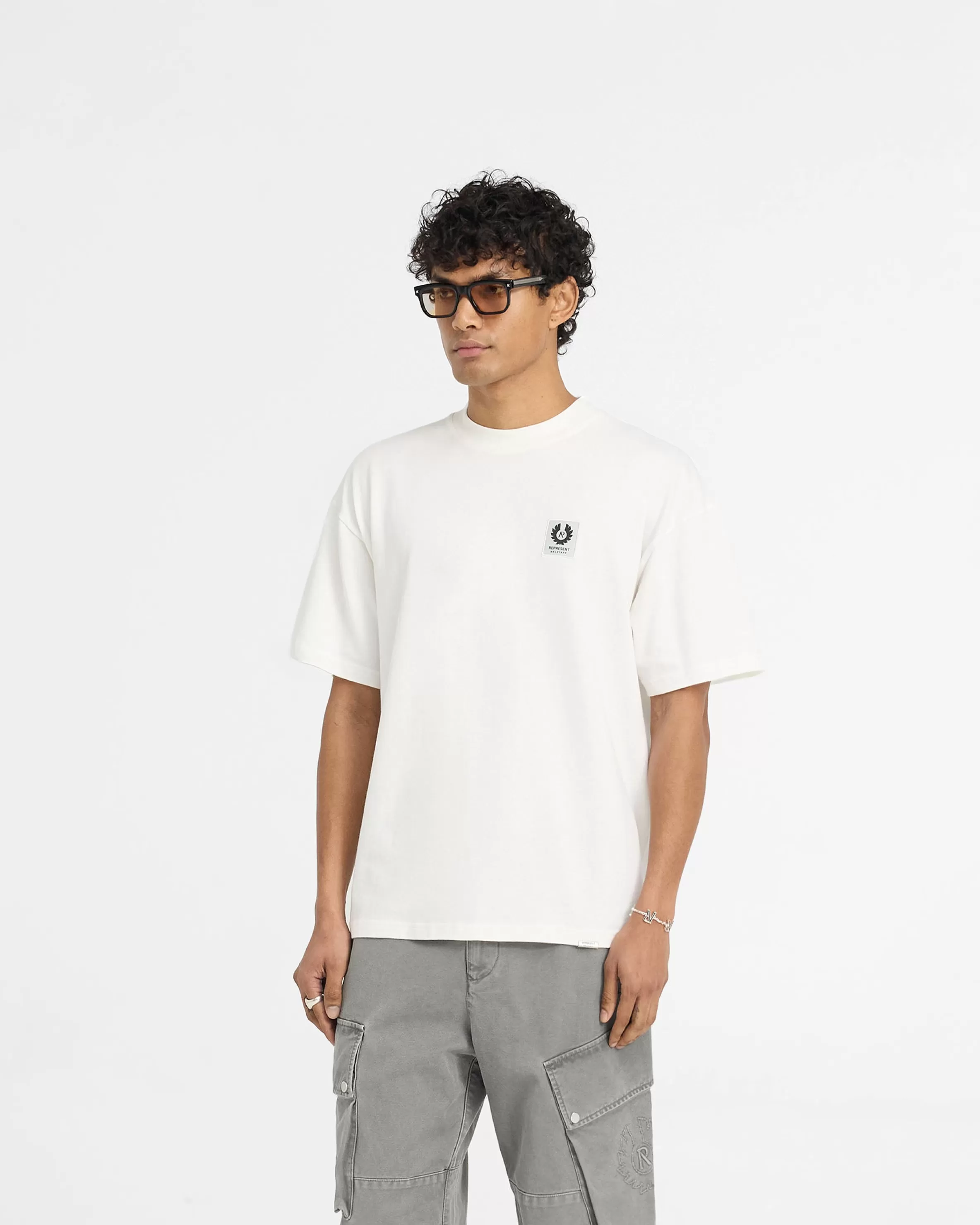 X Belstaff Patch T-Shirt - Flat White^Represent Clearance