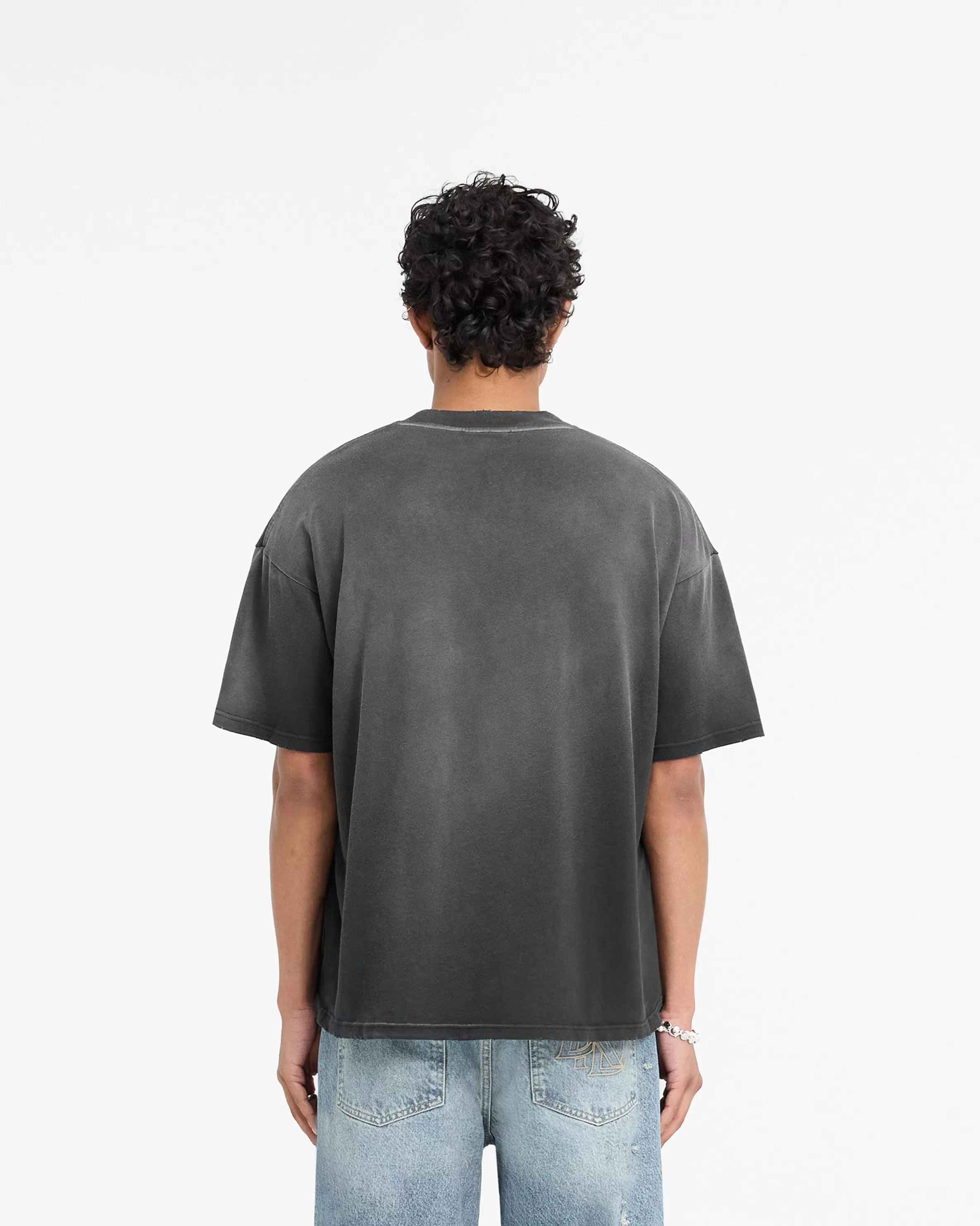 X Duke + Dexter Rearview Mirror T-Shirt - Stained Black^Represent Cheap