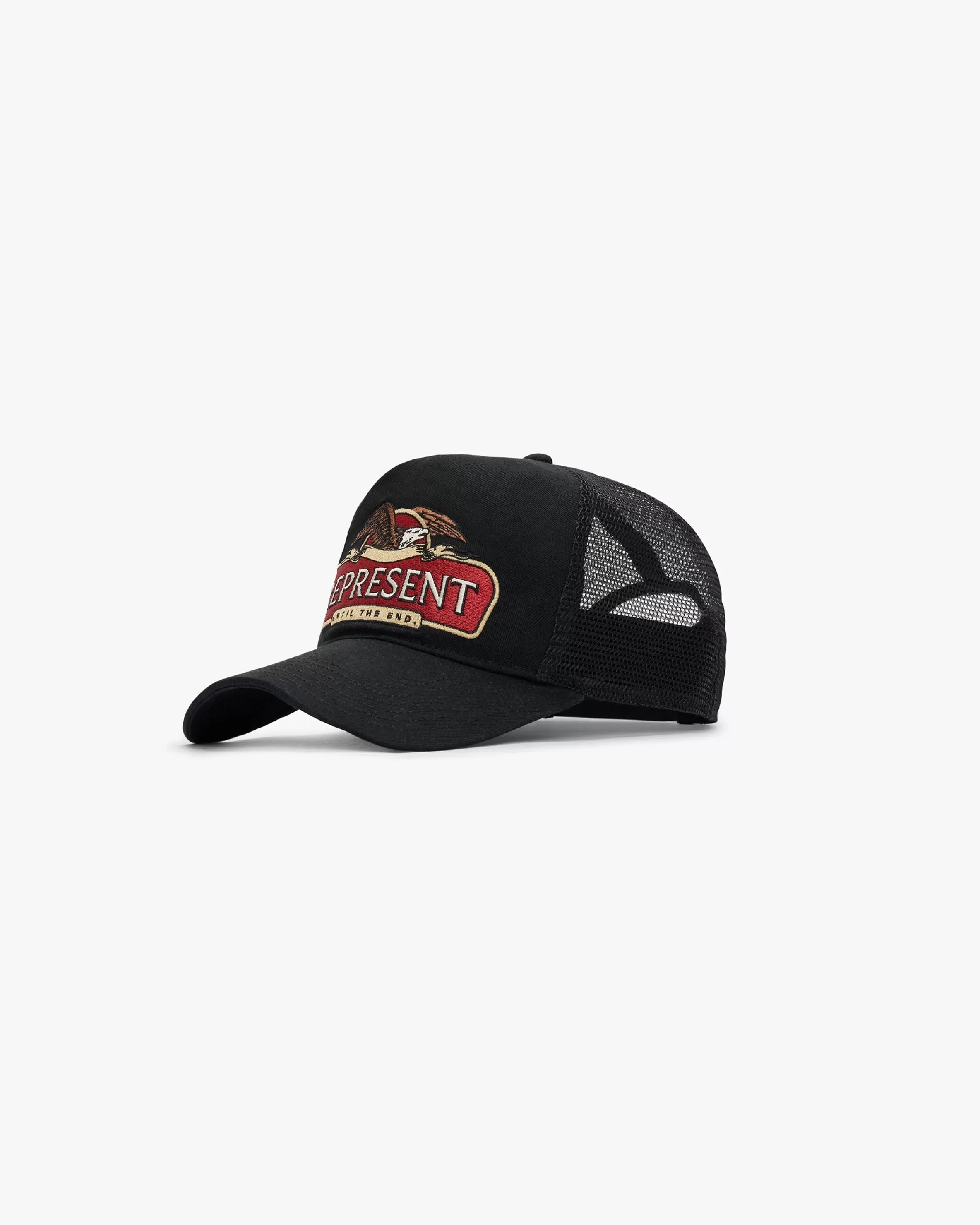 X End Eagle Trucker Cap - Jet Black^Represent Flash Sale