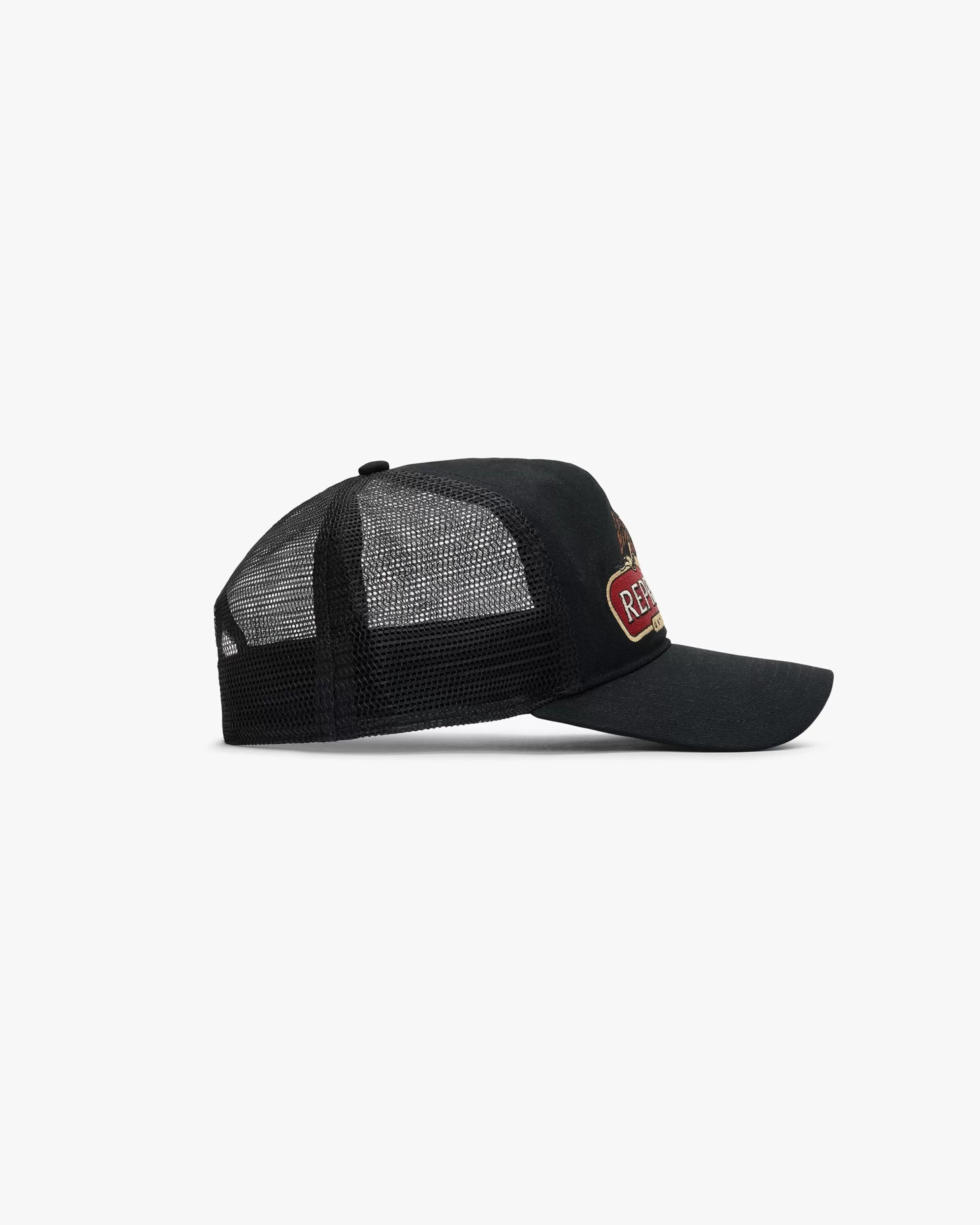 X End Eagle Trucker Cap - Jet Black^Represent Flash Sale